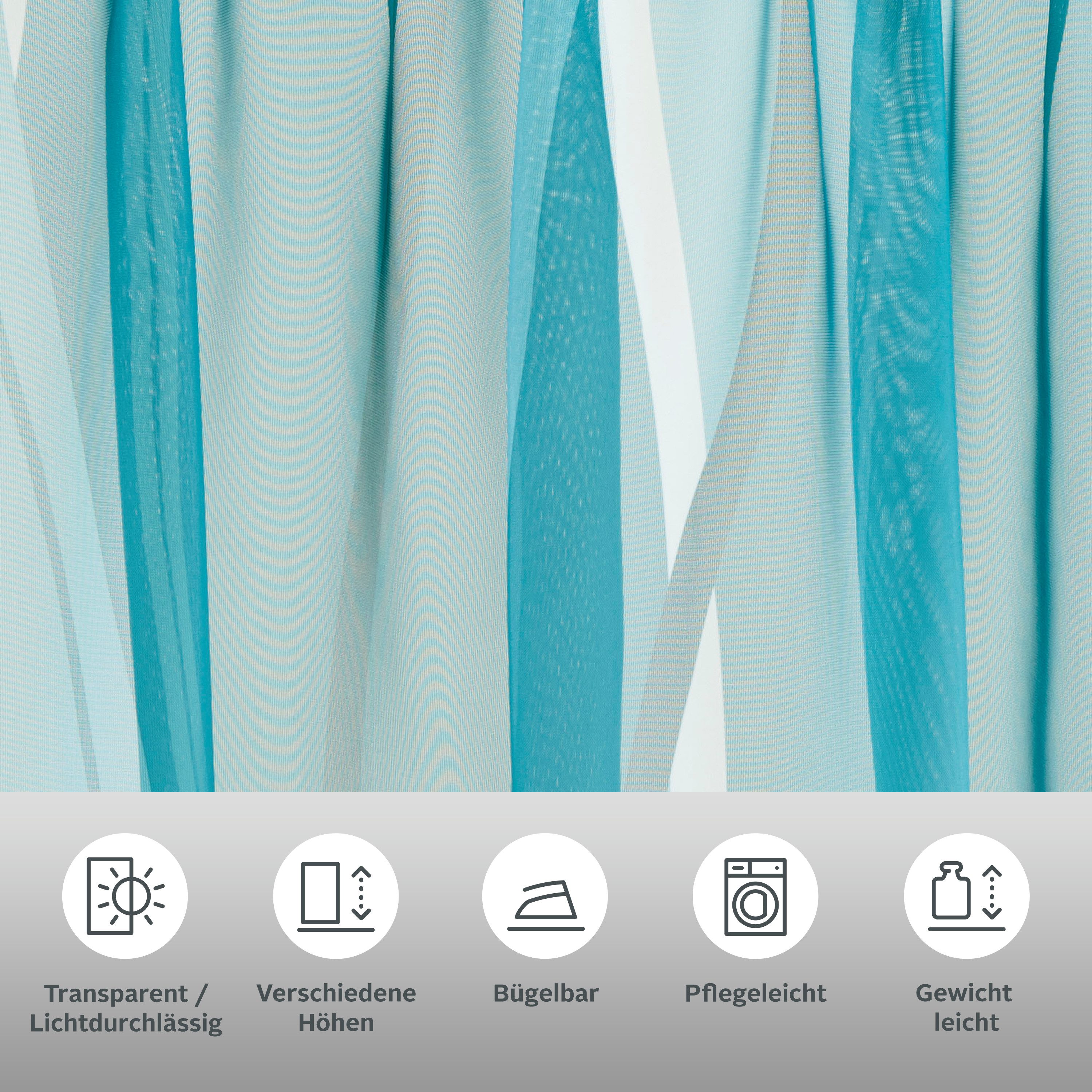 my home Gardine Dimona (2 St), Ösen, transparent, Voile, 2er-Set, transpare günstig online kaufen