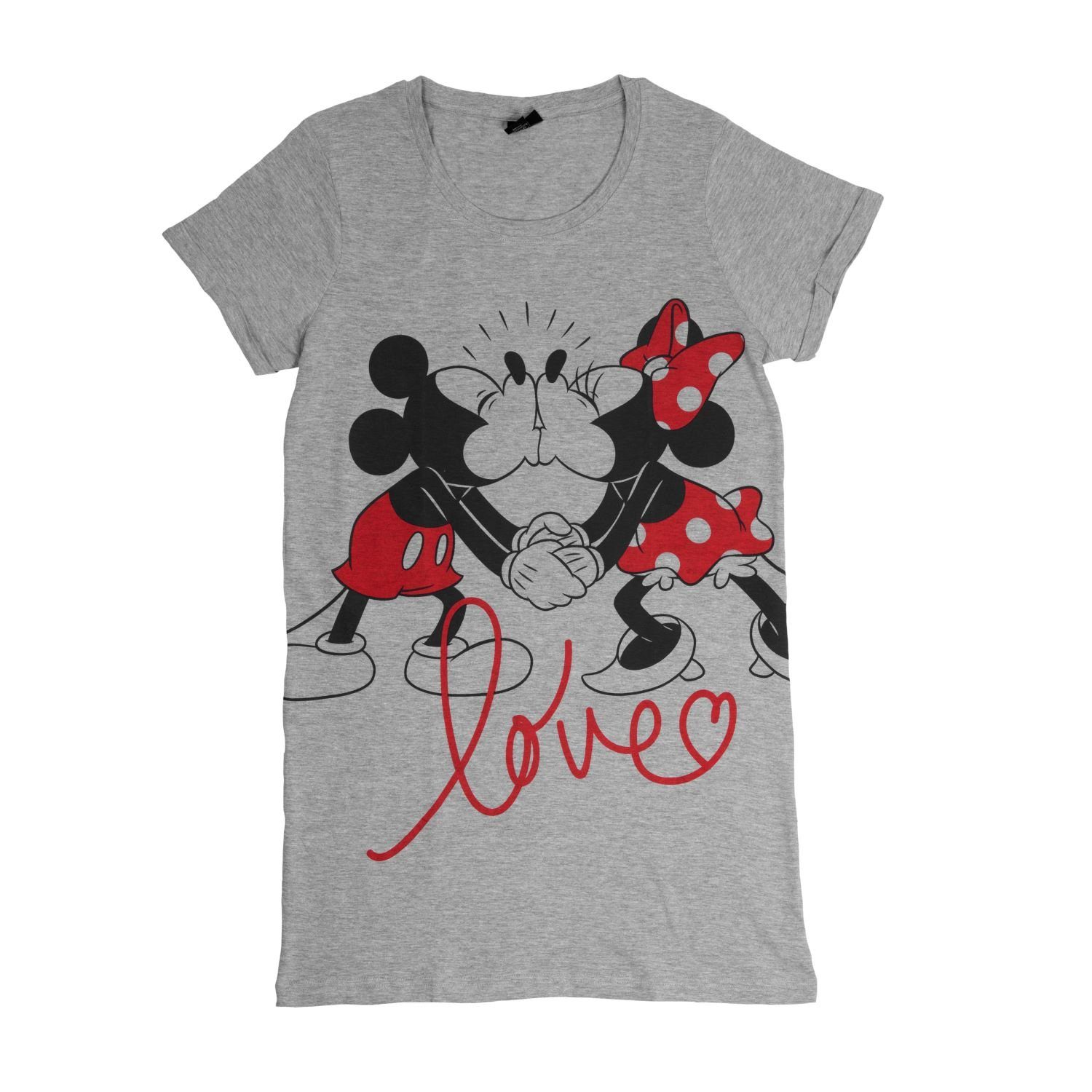 United Labels® Nachthemd »Disney Mickey Mouse Nachthemd für Damen Minnie  Schlafshirt Pyjama kurzärmlig Oberteil Grau« online kaufen | OTTO