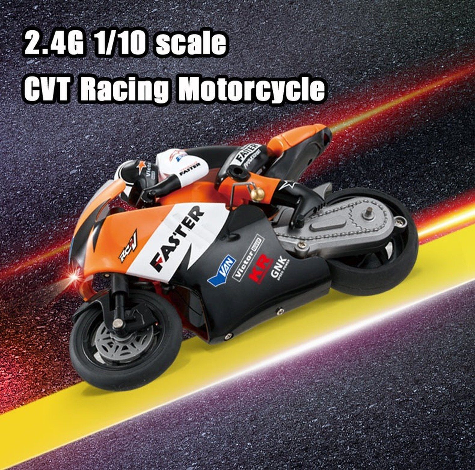 TPFLiving RC-Motorrad Racing Speed orange - RC Motorrad