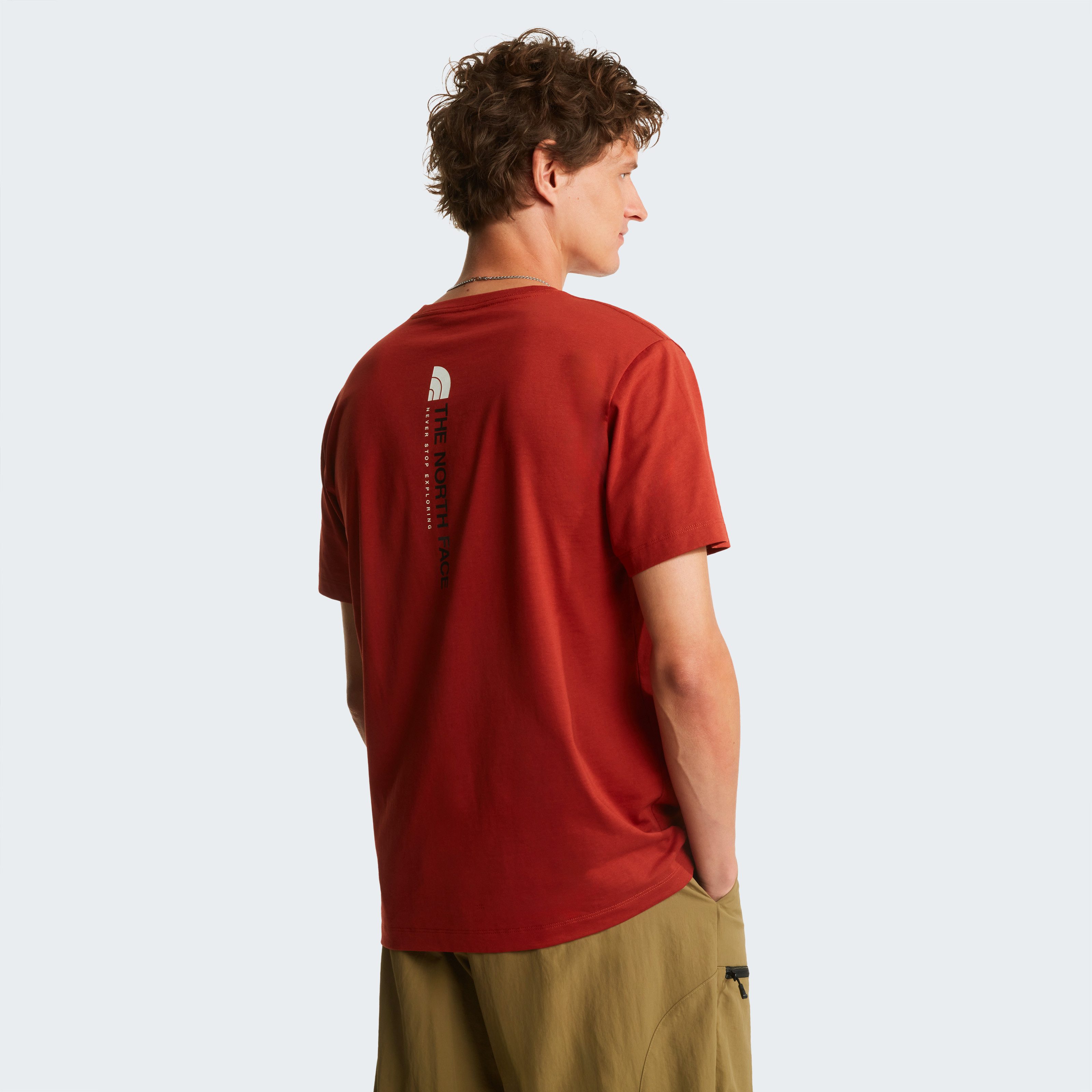 The North Face T-Shirt M VERTICAL REGULAR SHORT SLEEVE TEE-GRAPHIC normale Passform, kurze Ärmel, für Sportmode und Outdoormode