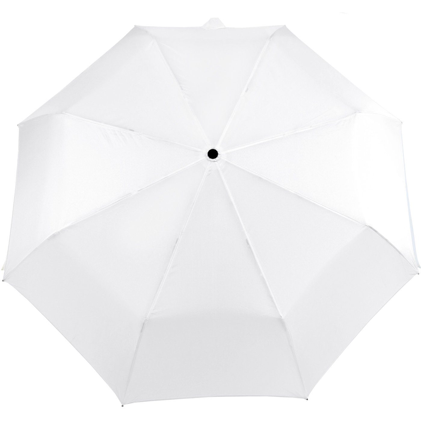 leicht, Light - Mini weiß - Taschenregenschirm iX-brella Dach Ultra großem farbenfroh extra mit