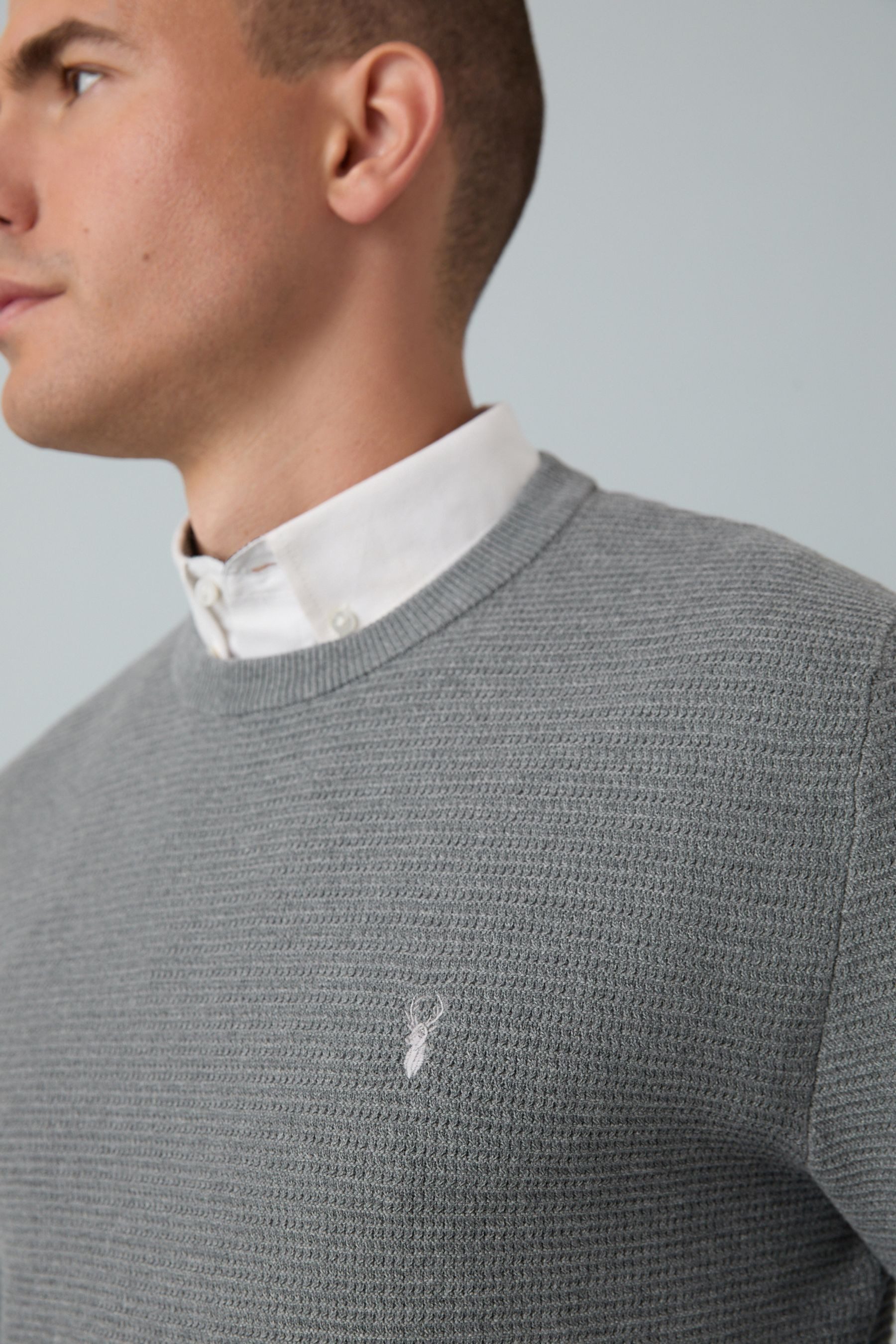 Next 2-in-1-Pullover Regular Fit Pullover mit Oxford-Hemdkragen (1-tlg)