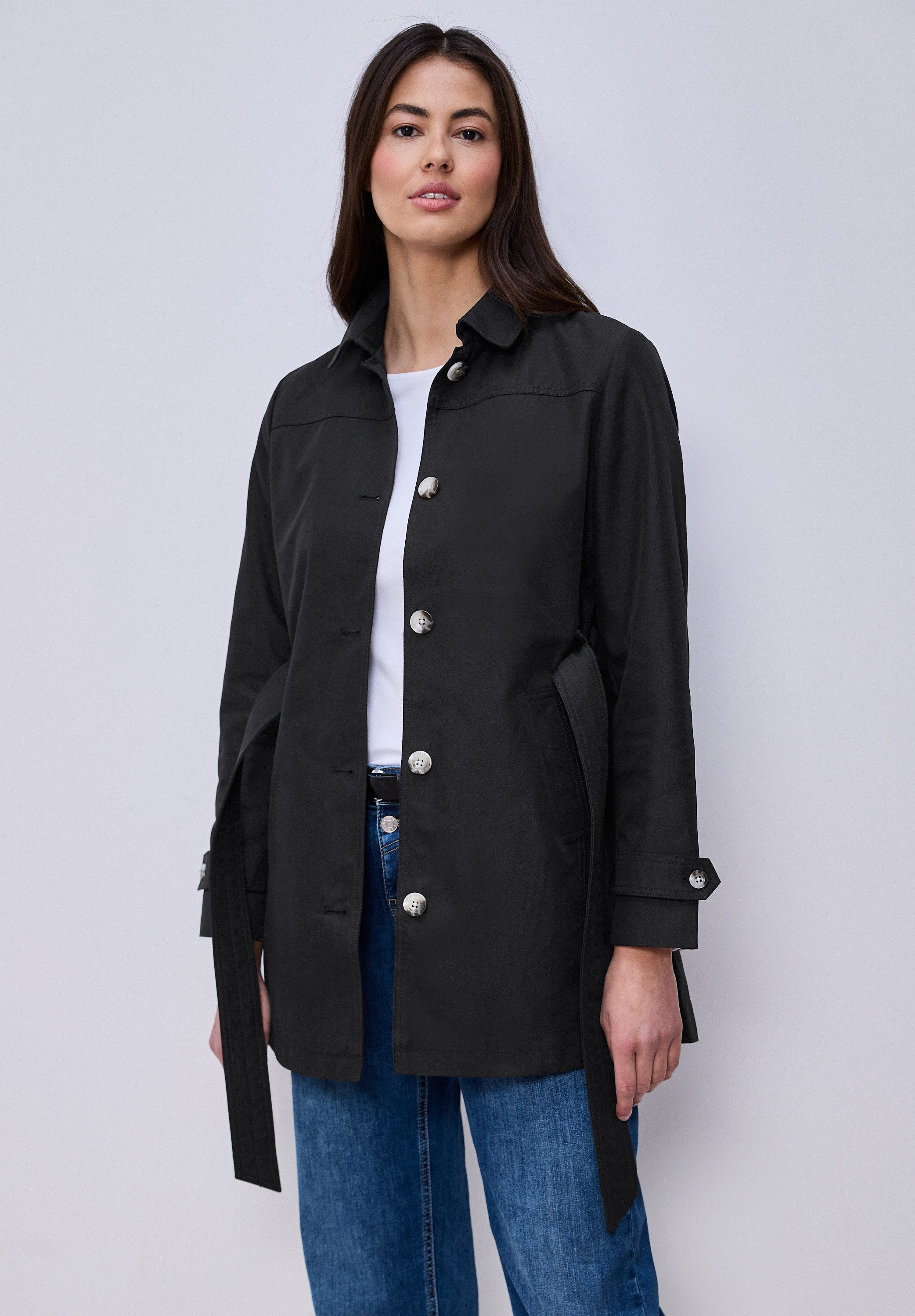 STREET ONE Outdoorjacke im soften Baumwoll-Mix günstig online kaufen