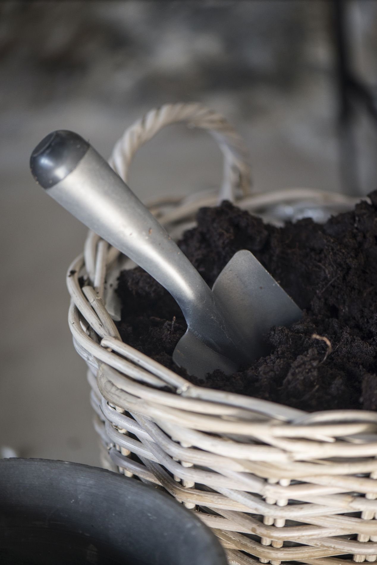 Ib Laursen Pflanzkübel Pflanzenkorb Blumenkorb Blumentopf Korb Rattan Innen Folie Ib Laursen