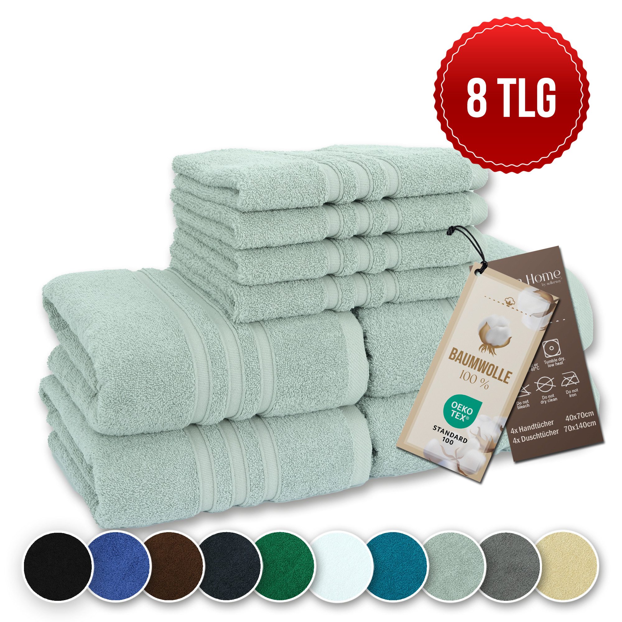 Veluna Home Badetücher Duschtücher Set, Duschtücher günstig online kaufen