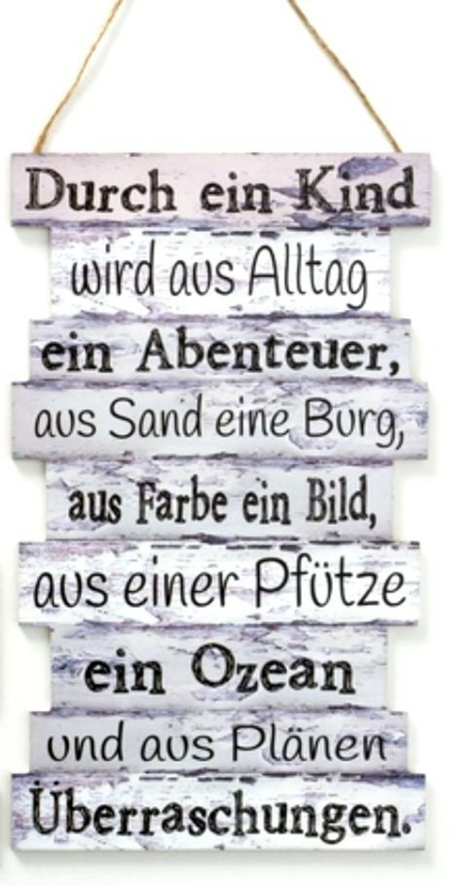 Wandbild, Familie, Grosses Wandbild, Holzschild Vintage Stil mit