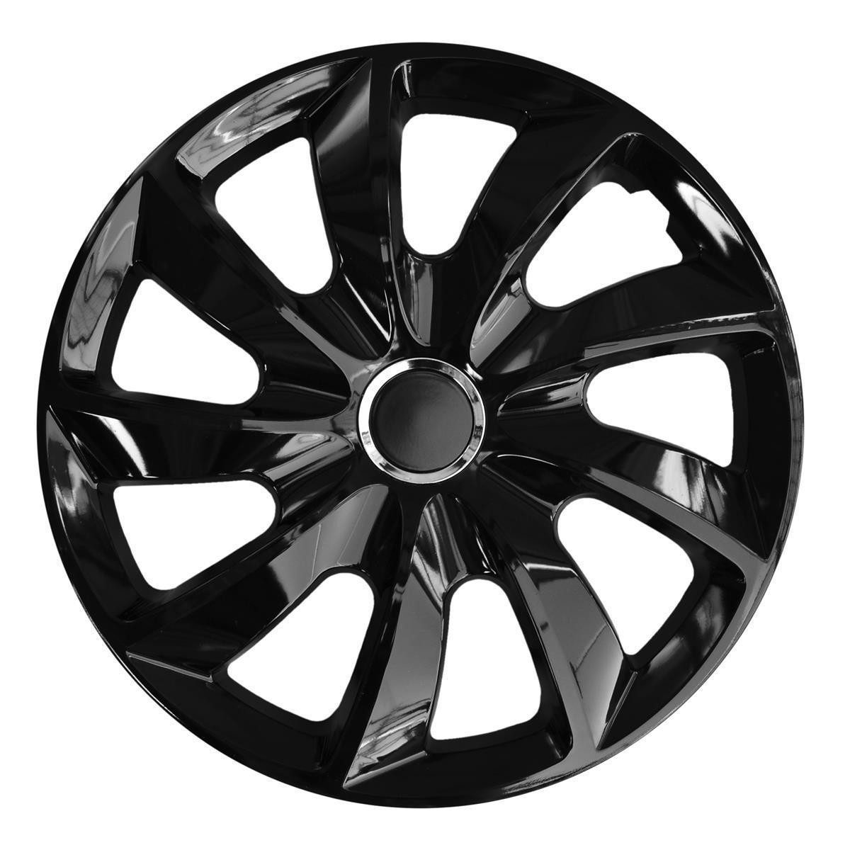 NRM Radkappe STIG 16 Zoll in Schwarz, 16 in Zoll, (4-St) Radzierblenden für Stahlfelgen Колпаки Satz 4er Set 16"