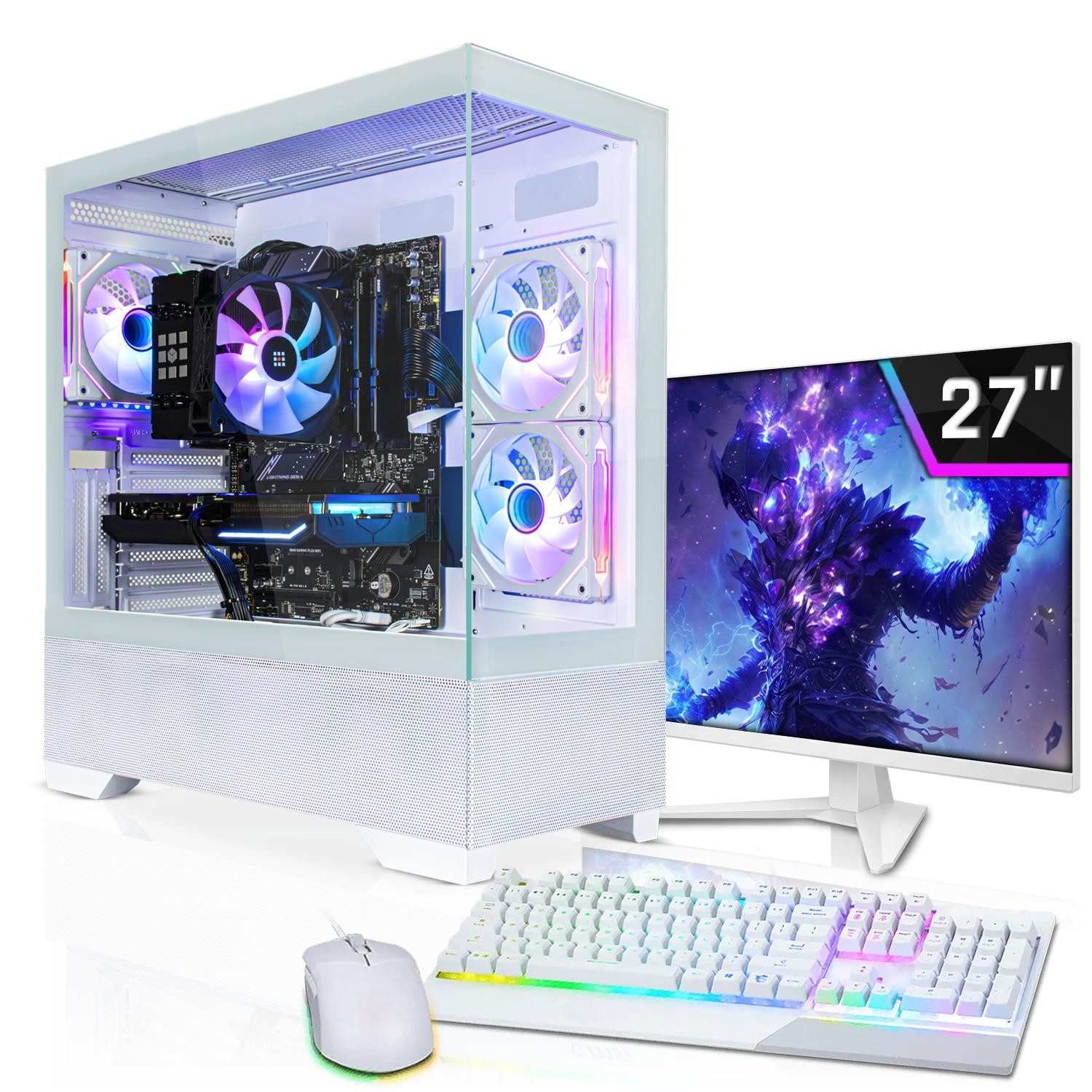 SYSTEMTREFF AMD Ryzen 5 7500X3D mit AMD Radeon RX 9060 XT 16GB Gaming-PC-Komplettsystem (27", AMD 7500X3D 7500X3D, Radeon RX 9060 XT, 16 GB RAM, 1000 GB SSD)