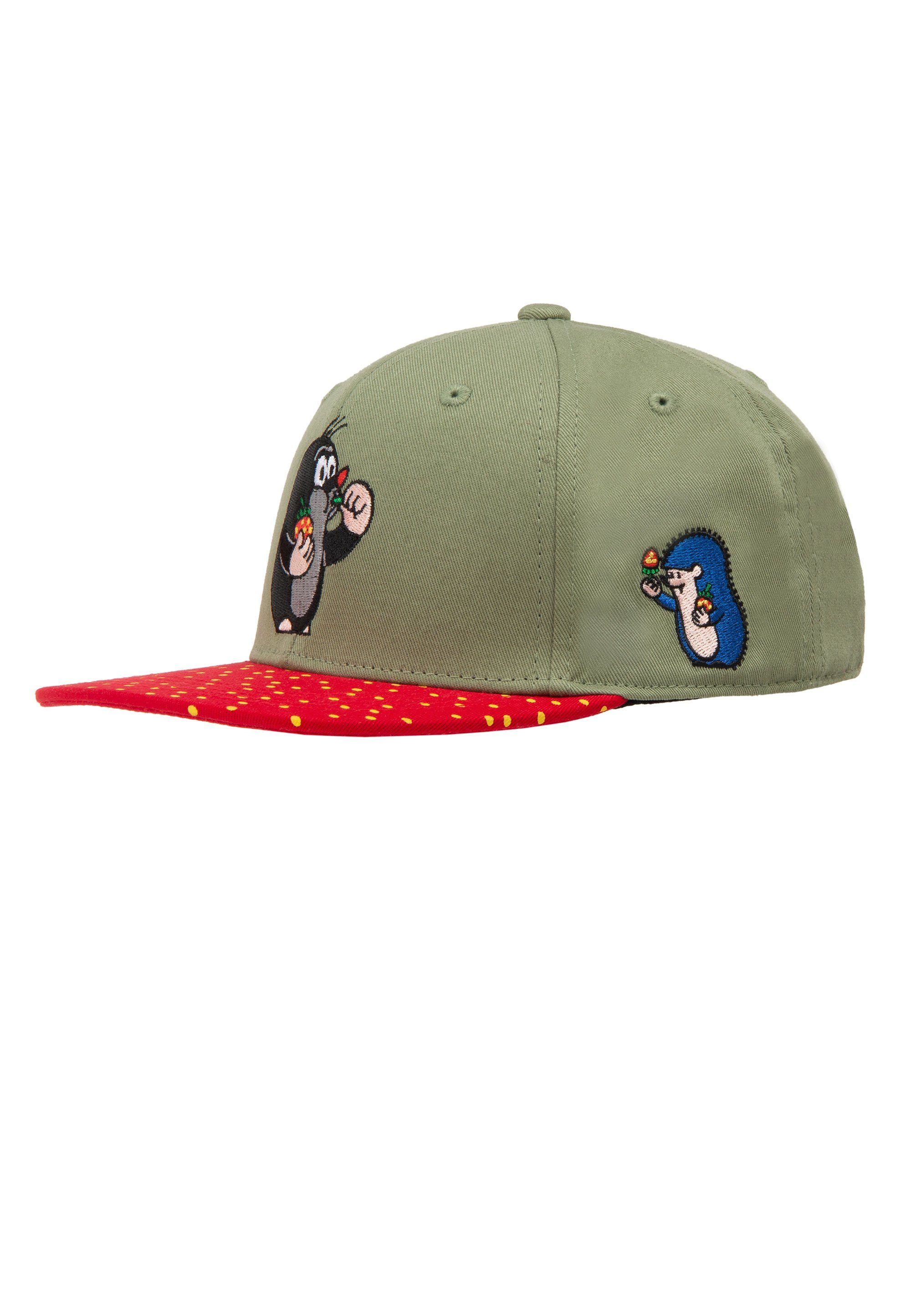 koaa Baseball Cap Der kleine Maulwurf - Erdbeere mit detailreicher Stickerei