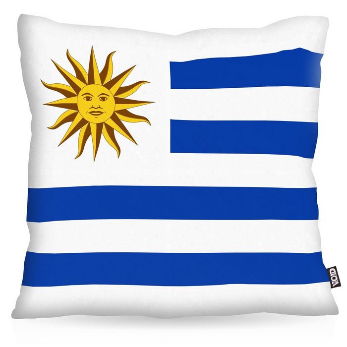 Kissenbezug VOID Sofa-Kissen Uruguay Polyester Flagge Fahne Fan-WM Fussball