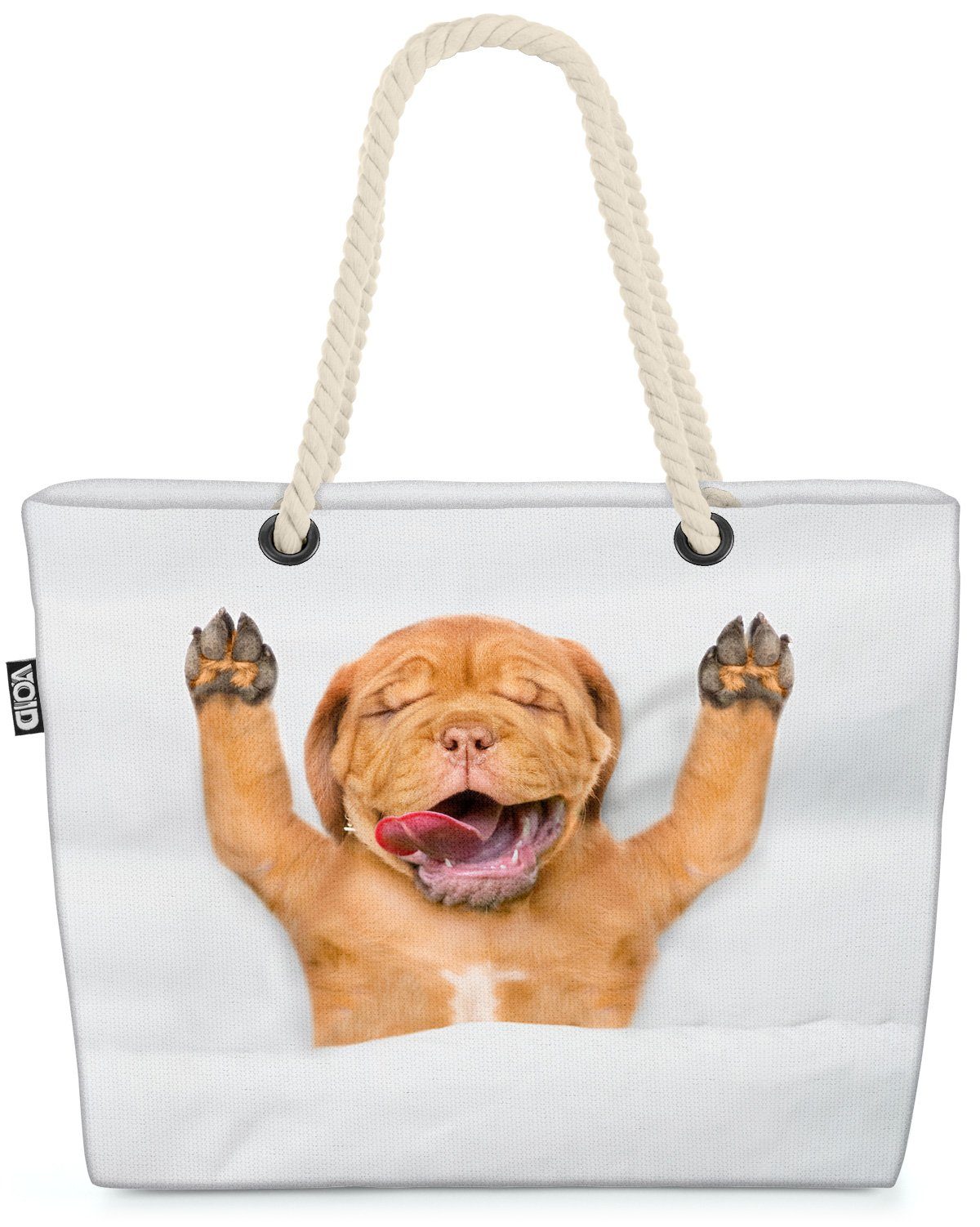 VOID Strandtasche (1-tlg), Mastiff Welpe Hund Rasse welpe schlafen hund haustier tier bett adop