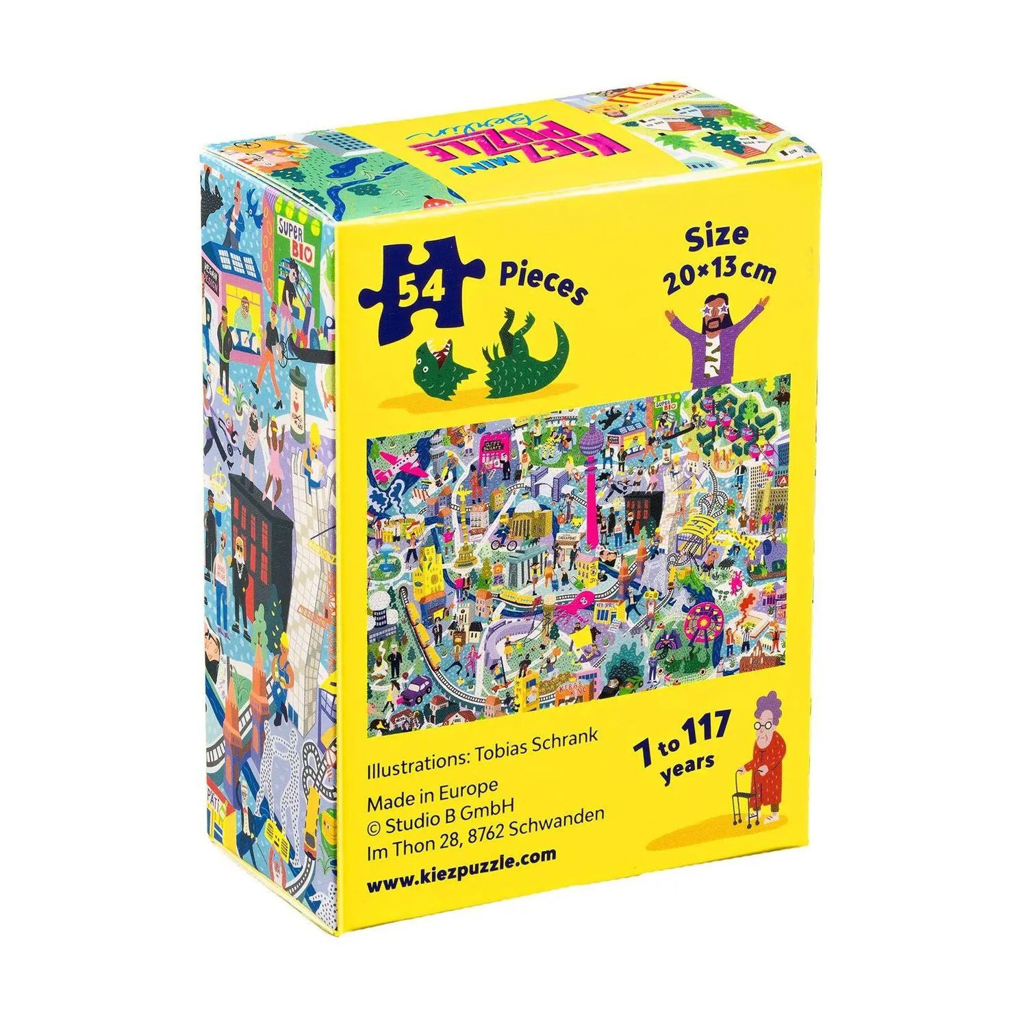 Studio Hamburg Puzzle Mini Kiezpuzzle Berlin - 54 Teile, 54 Puzzleteile