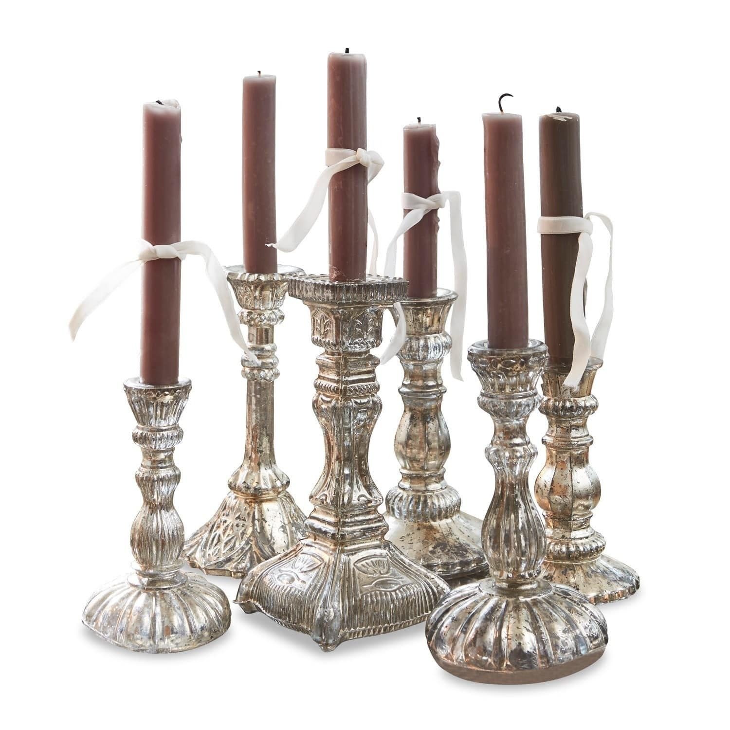 Mirabeau Kerzenständer Kerzenständer 6er Set Adolpha antiksilber, none