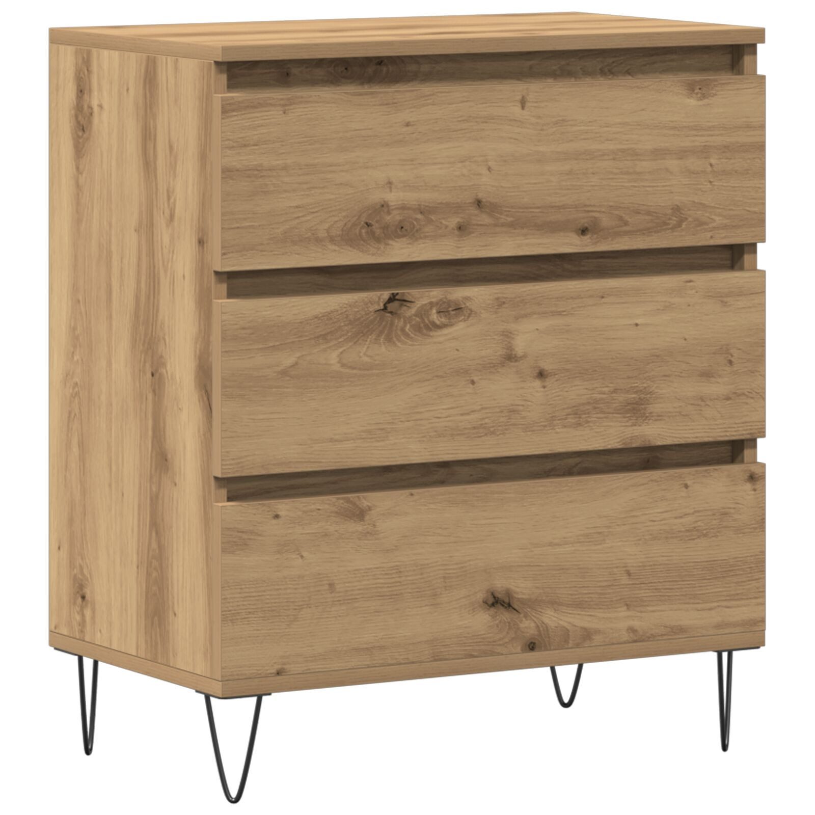 Sideboard Kommode Sideboard mit Schubladen Artisan Eiche 60x35x70 cm Hochwertige
