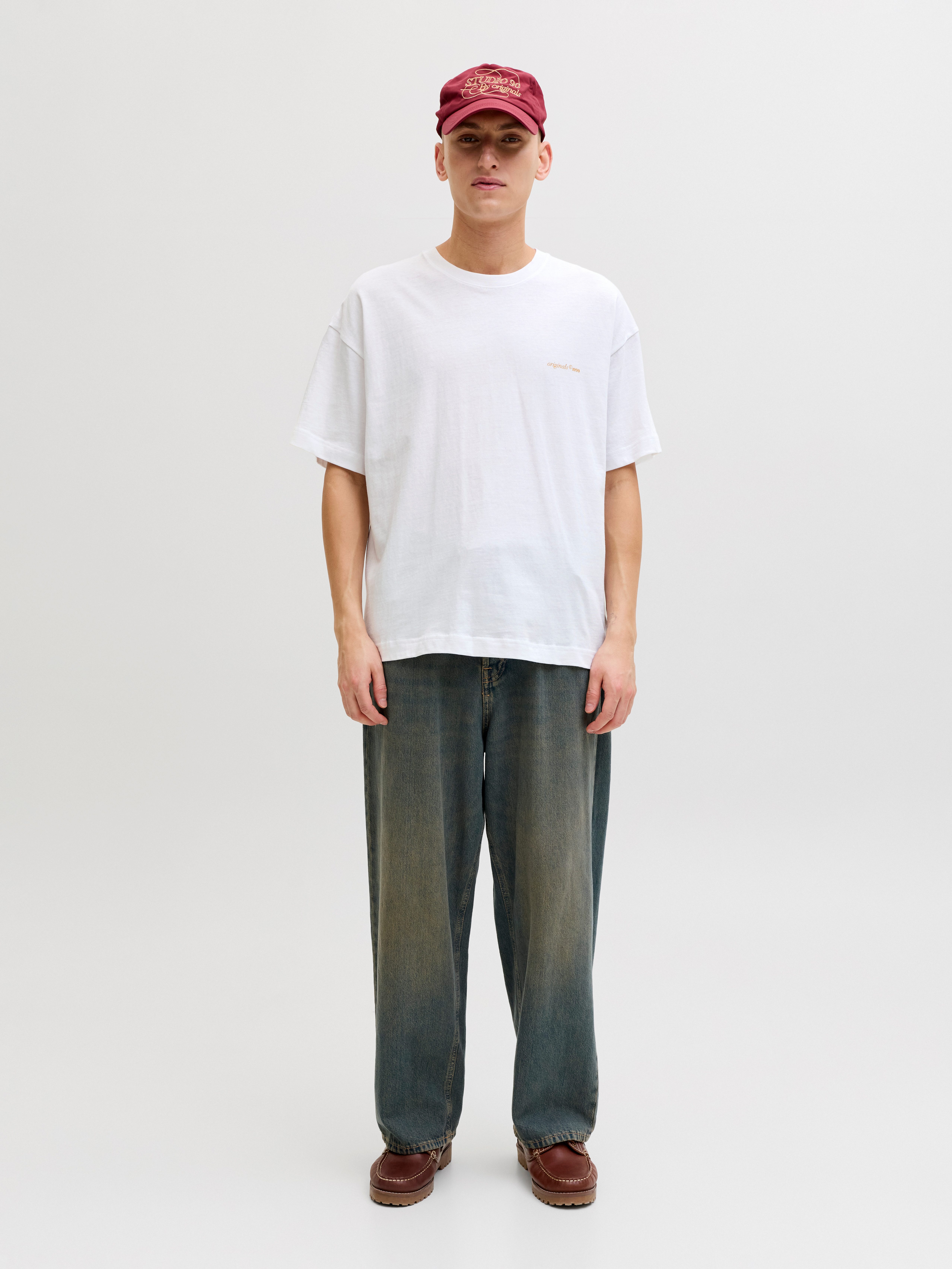 Jack & Jones T-Shirt JORMONTAUK BACK GRAPHIC TEE SSCN EA26 SN Baumwolle, locker geschnitten – Bild 4 von 5