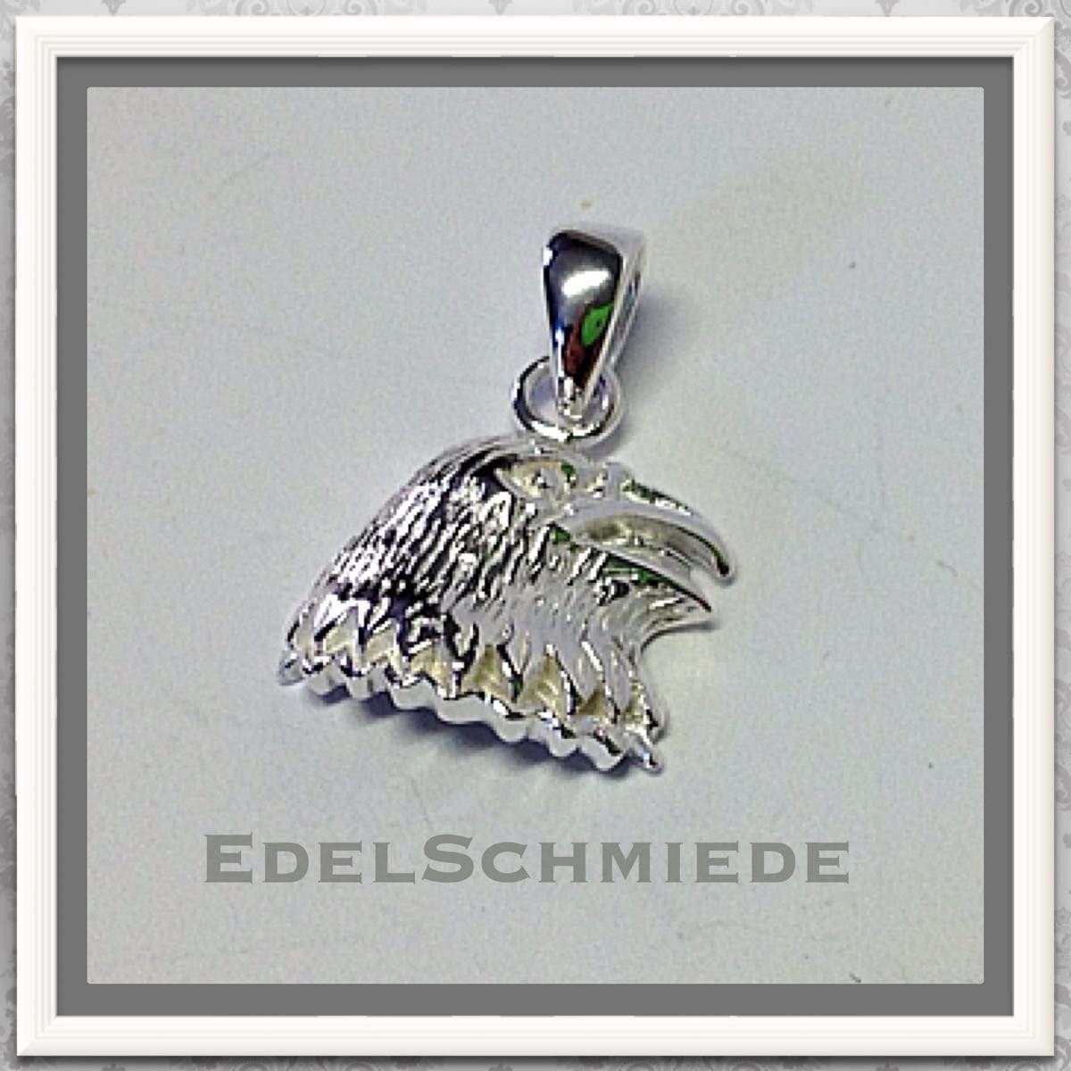Kettenanhänger Edelschmiede925 Adlerkopf als Kettenanhänger in 925 Silber
