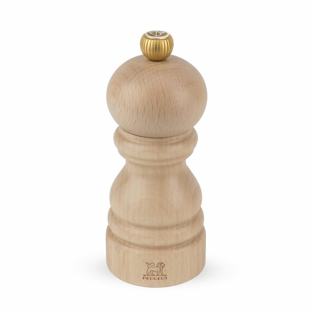 PEUGEOT Salzmühle PARIS 12cm Buchenholz Natur Stahlmahlwerk Gewürzmühl Manuell Manuell