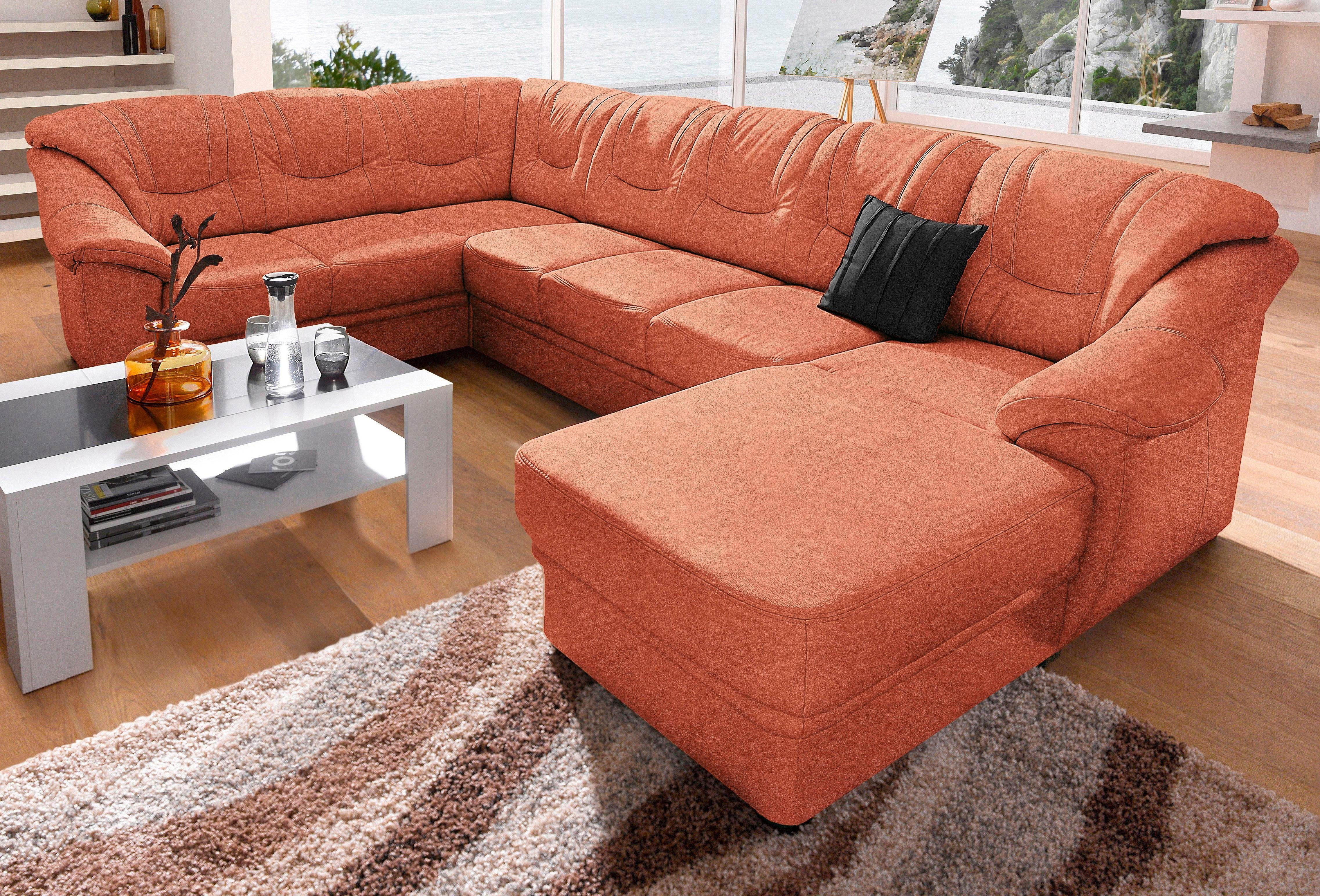 sit&more Wohnlandschaft "Savona U-Form, B: 320 cm" optional Bettfunktion, F günstig online kaufen