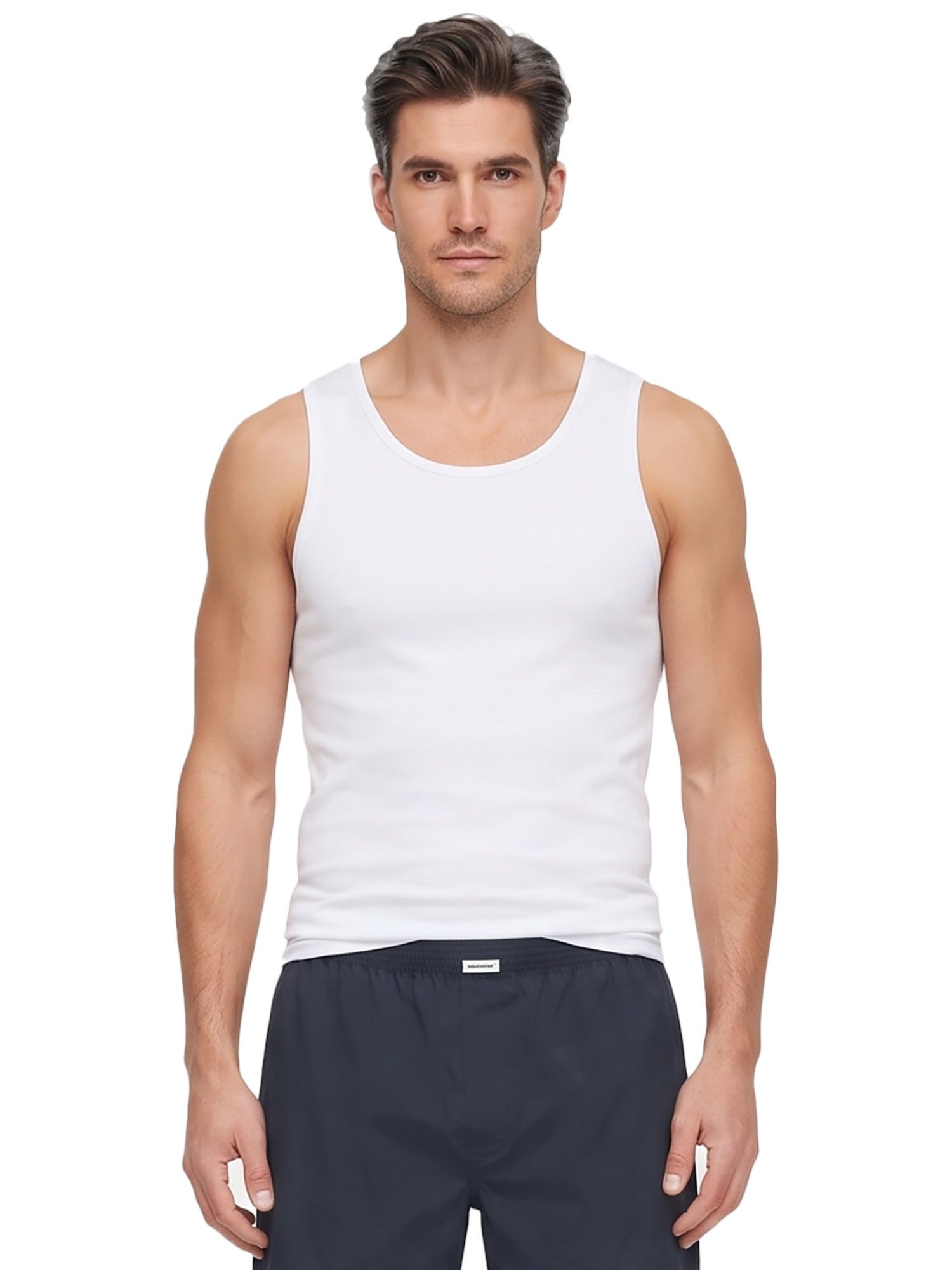 Seidensticker schwarze Rose Achselhemd 2er Pack Herren Tank Top (Spar-Set)