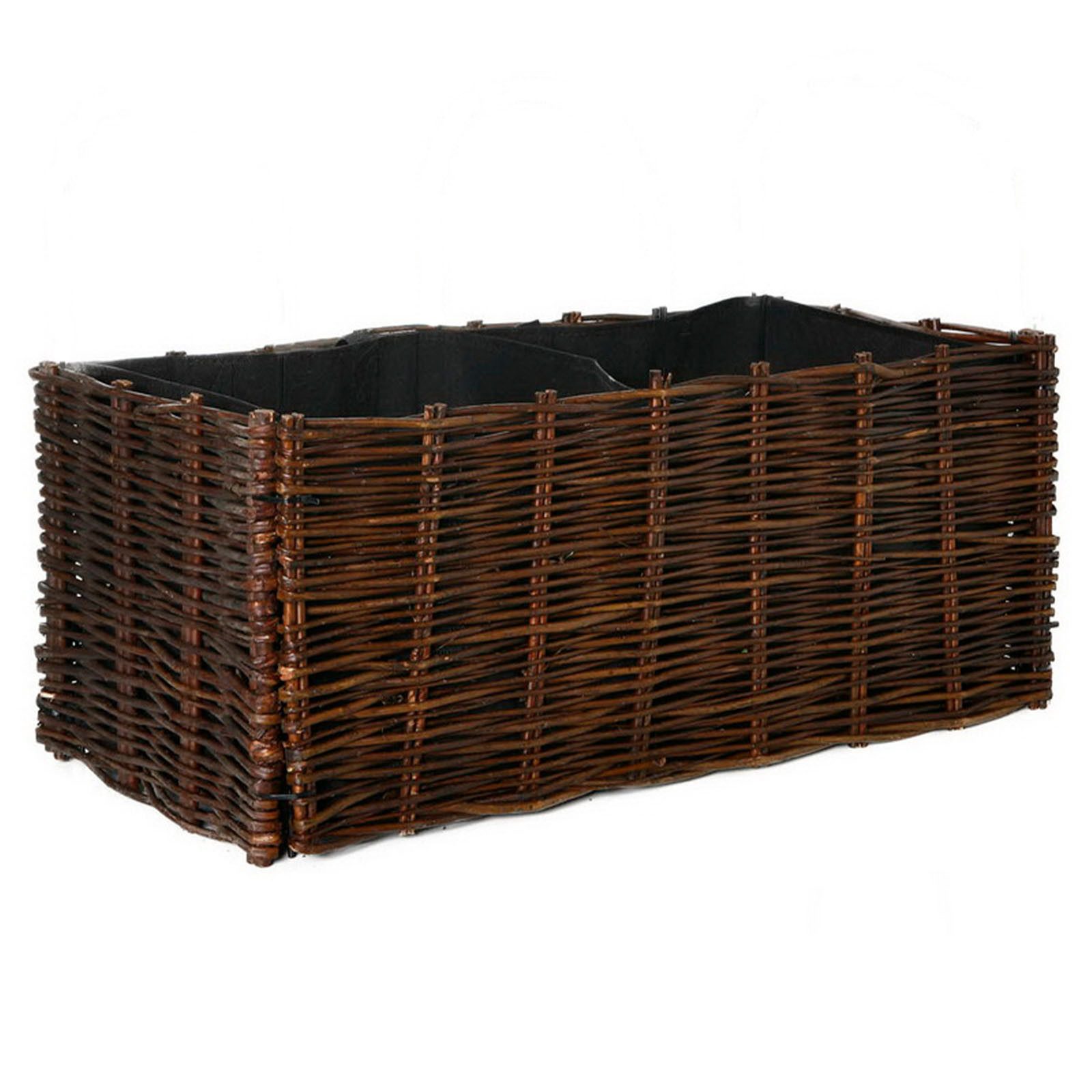 Hochbeet aus Weide - 100x40x40 cm - inkl. Pflanztasche