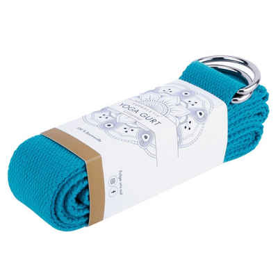 Capital Sports Yogablock Siddha Yogagürtel Essential 250x3,8cm Baumwolle aufrollbar