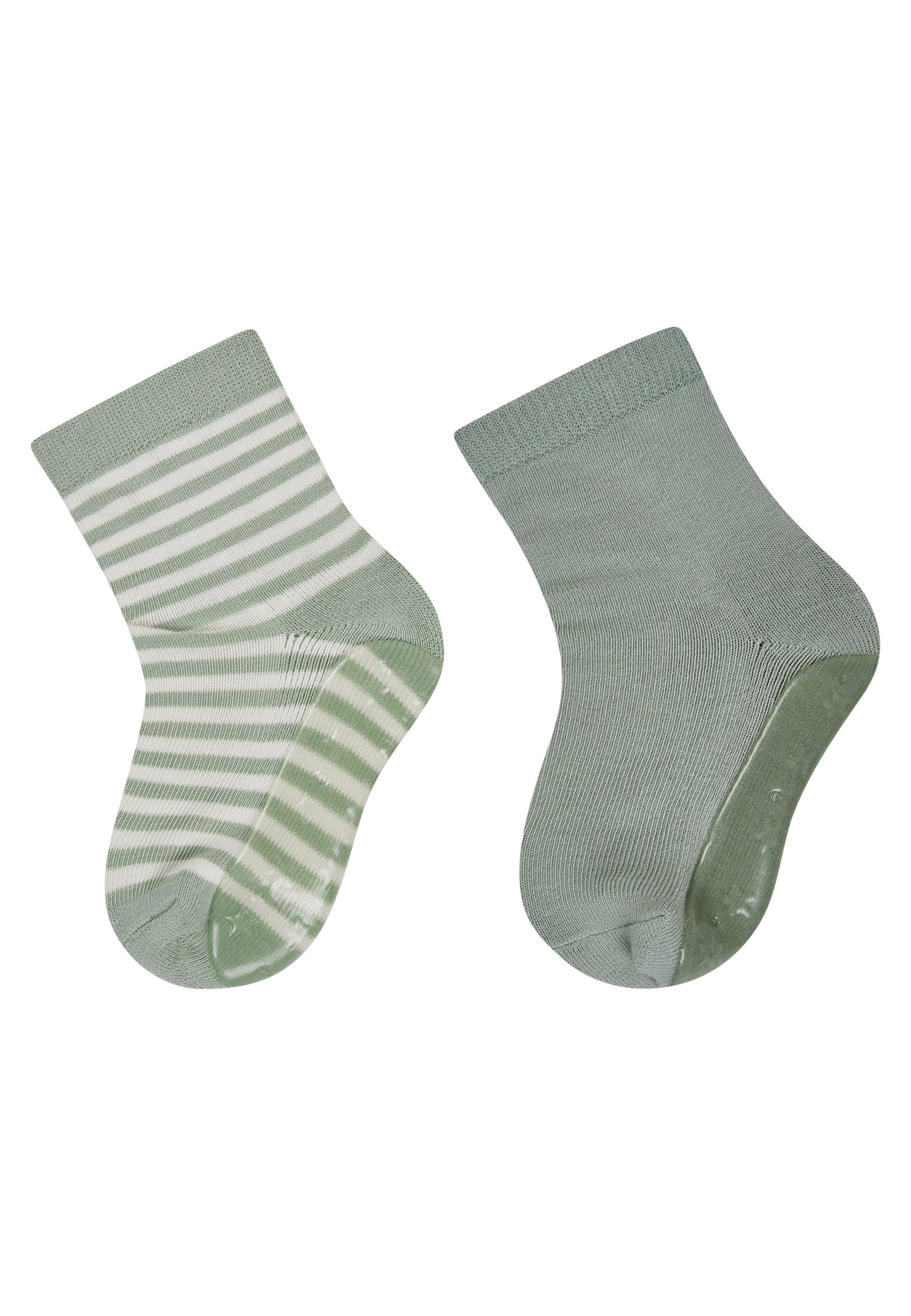 Sterntaler® ABS-Socken Fliesen Flitzer AIR 2er-Pack geringelt (2-Paar, 2er-Pack) Fliesen Flitzer Air 2er-Pack, rutschfest, weich, atmungsaktiv & mixbar