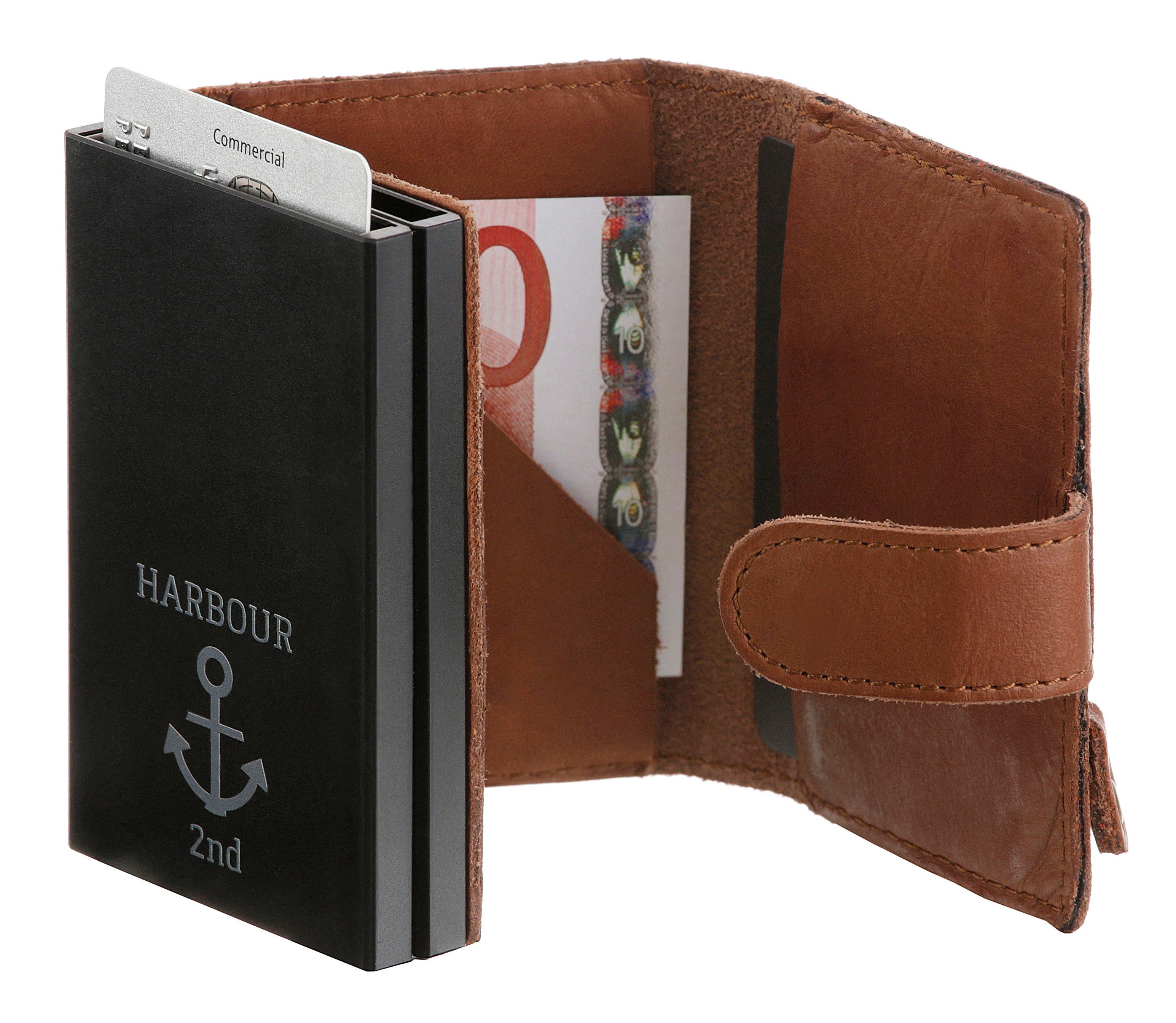 Kartenetui charming 2nd HARBOUR Robin-2, mit RFID-Technologie cognac