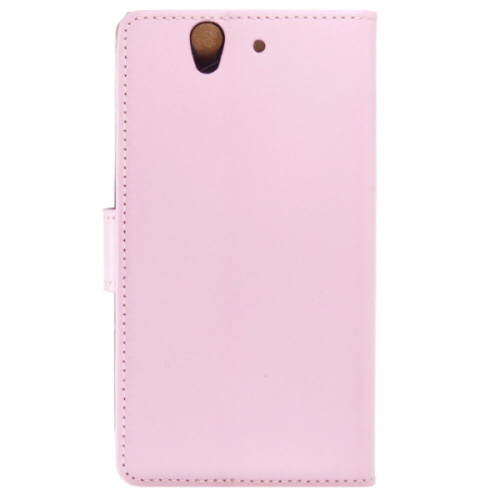 Handytasche Book Case Handyhülle für Sony Xperia Z Pink Lederhülle 4250710507894 (Book Cover)