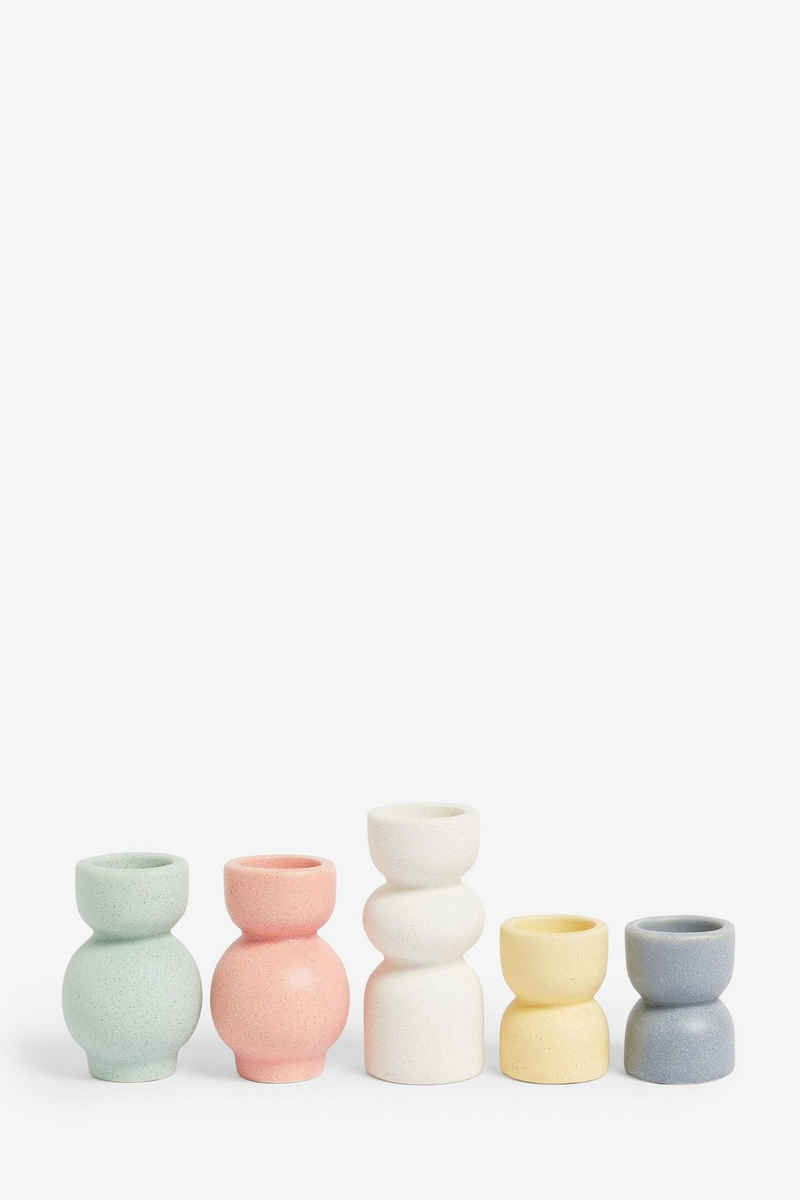 Next Teelichthalter Teelichthalter und Kerzenständer Pastell 5er-Set
