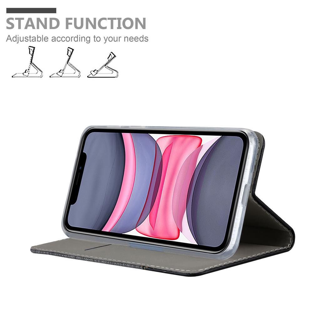 Cadorabo Handyhülle für iPhone 11 Hülle Apple iPhone 11, Klappbare Handy Schutzhülle - Hülle - mit Standfunktion und Kartenfach