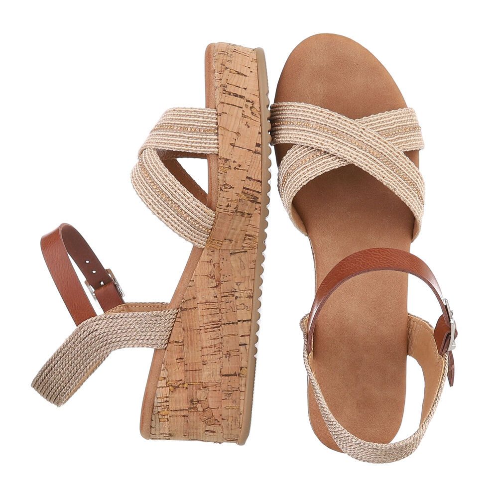 Ital-Design Damen Freizeit Plateausandaletten (86706671) Keilabsatz/Wedge günstig online kaufen