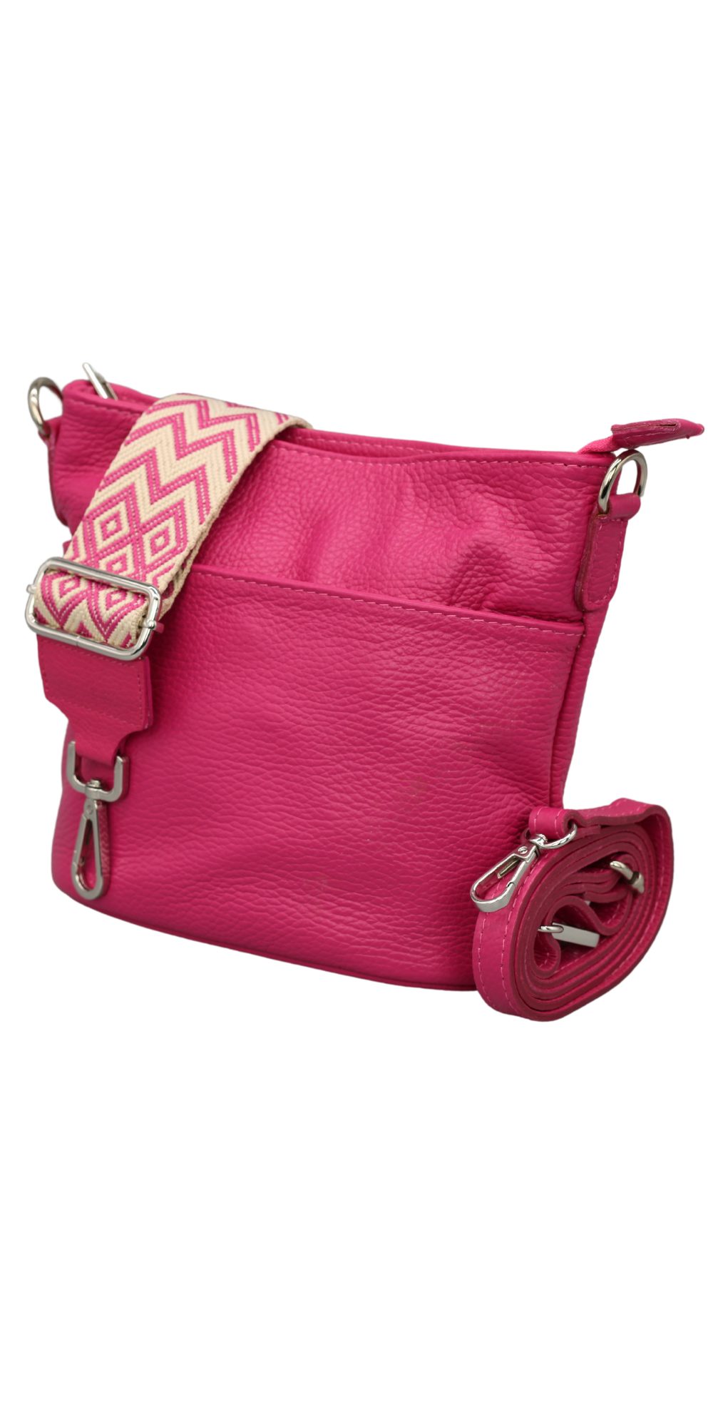 Schultertasche LINA Umhängetasche für Damen, Schultertasche Echtleder Gürteltasche