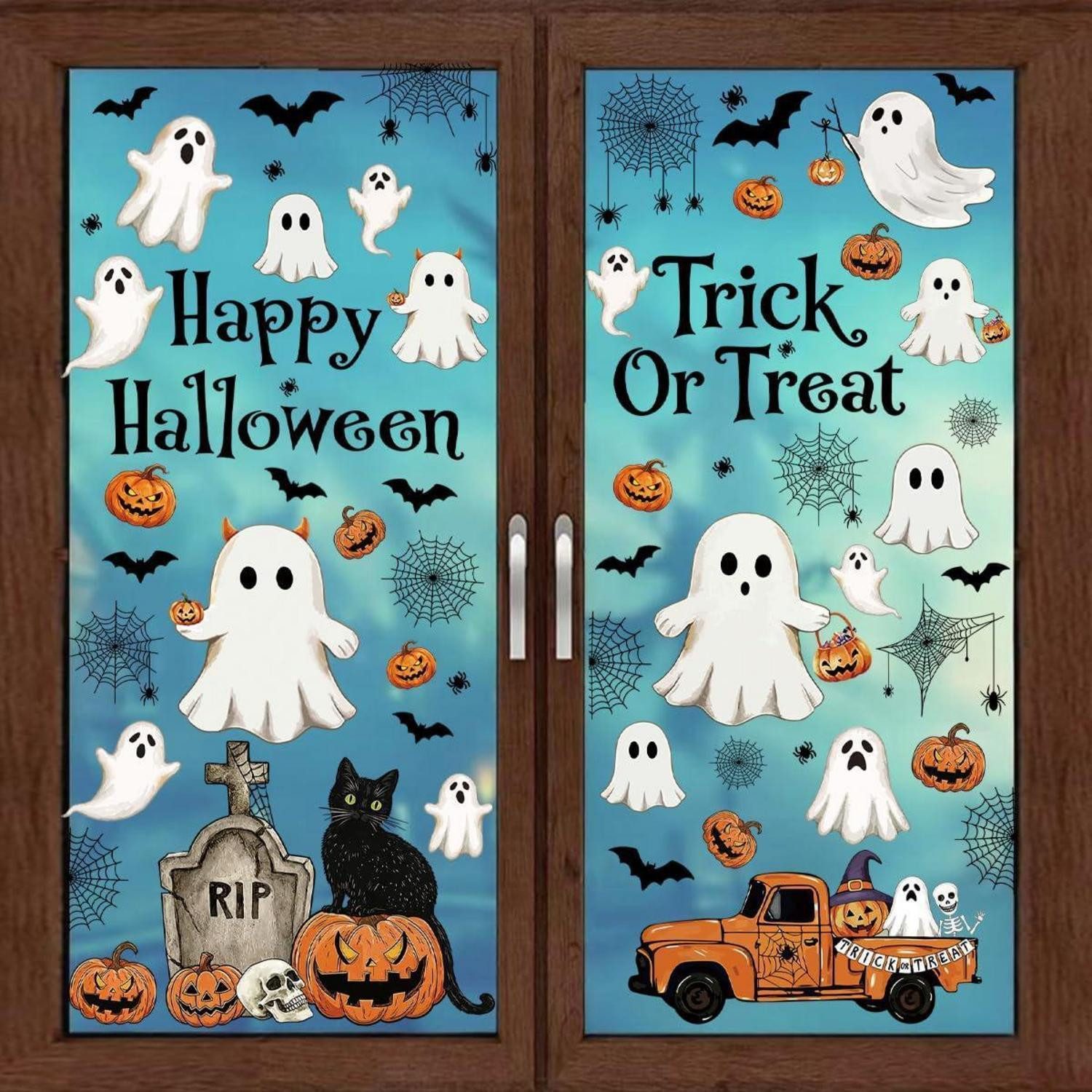 LuxusKollektion Fensterbild Halloween Fensteraufkleber 114-teilig