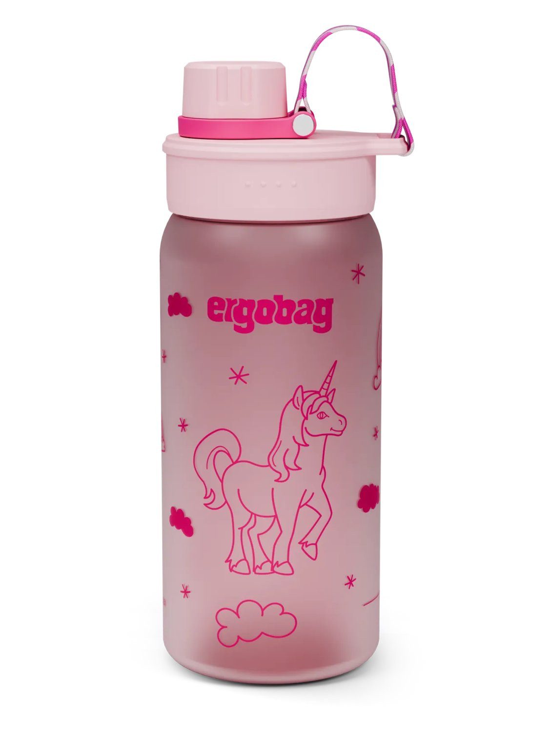 ergobag Trinkflasche Trinkflasche, auslaufsicher und kohlensäuregeeignet