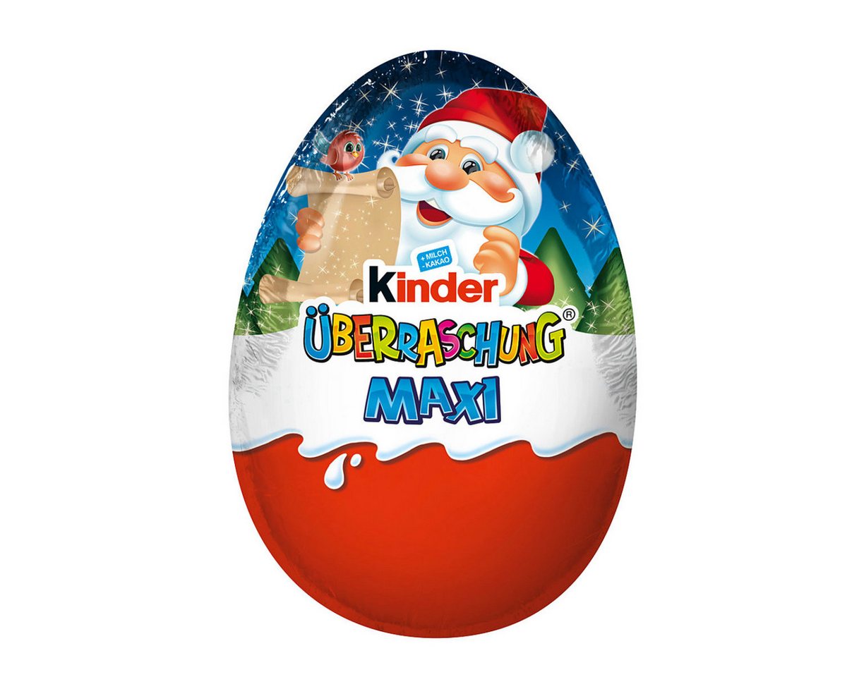 kinder Schokolade, Überraschung Maxi Ei aus Vollmilchschokolade mit Figur 100g 6er Pack