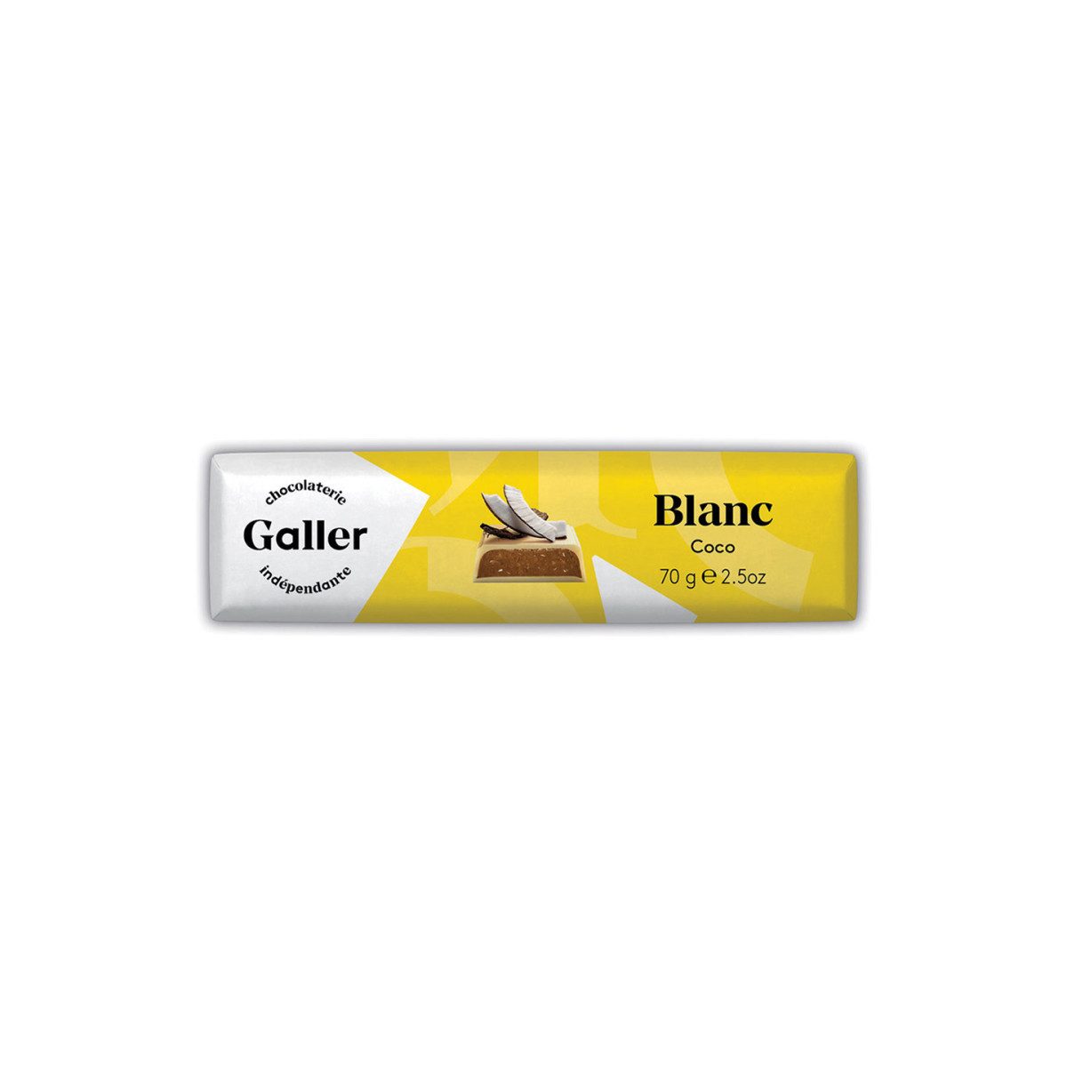 Galler Schokolade Schokoladenriegel Galler White Coconut, 70 g