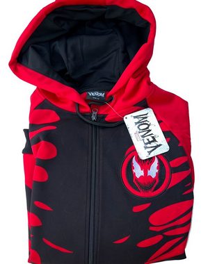 MARVEL Kapuzensweatshirt VENOM CARNAGE Marvel Jacke mit Kapuze Sweatshirt Spiderman Kapuzenjacke Trainingsjacke Herren + Jugendliche Gr. S M L XL XXL