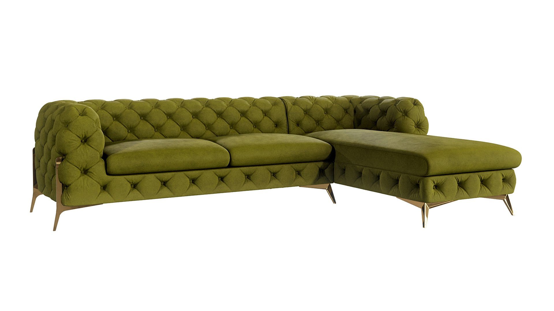 S-Style Möbel Ecksofa Ashley mit Ottomane, günstig online kaufen