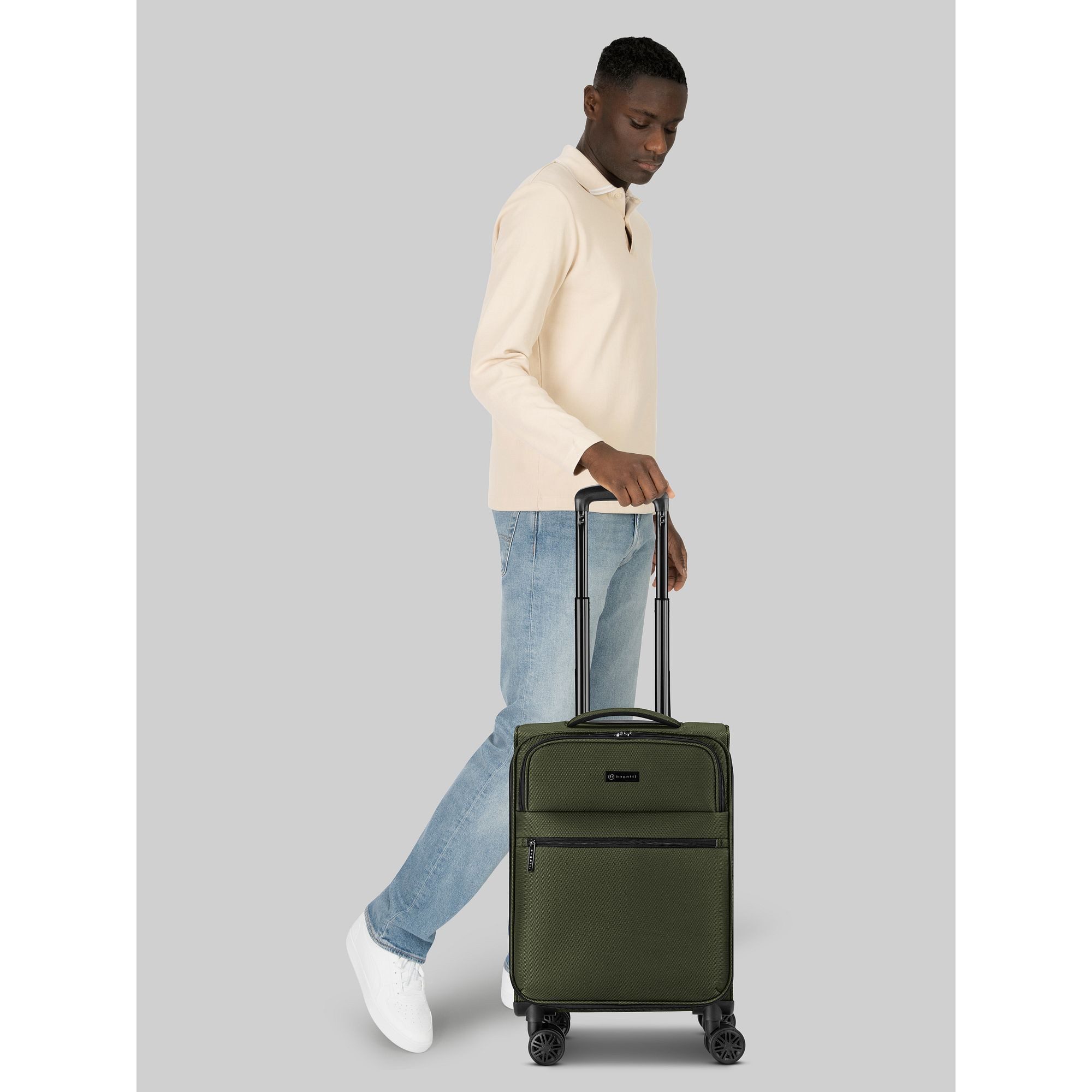 bugatti Handgepäck-Trolley Valencia Soft, 4 Rollen, Polyester