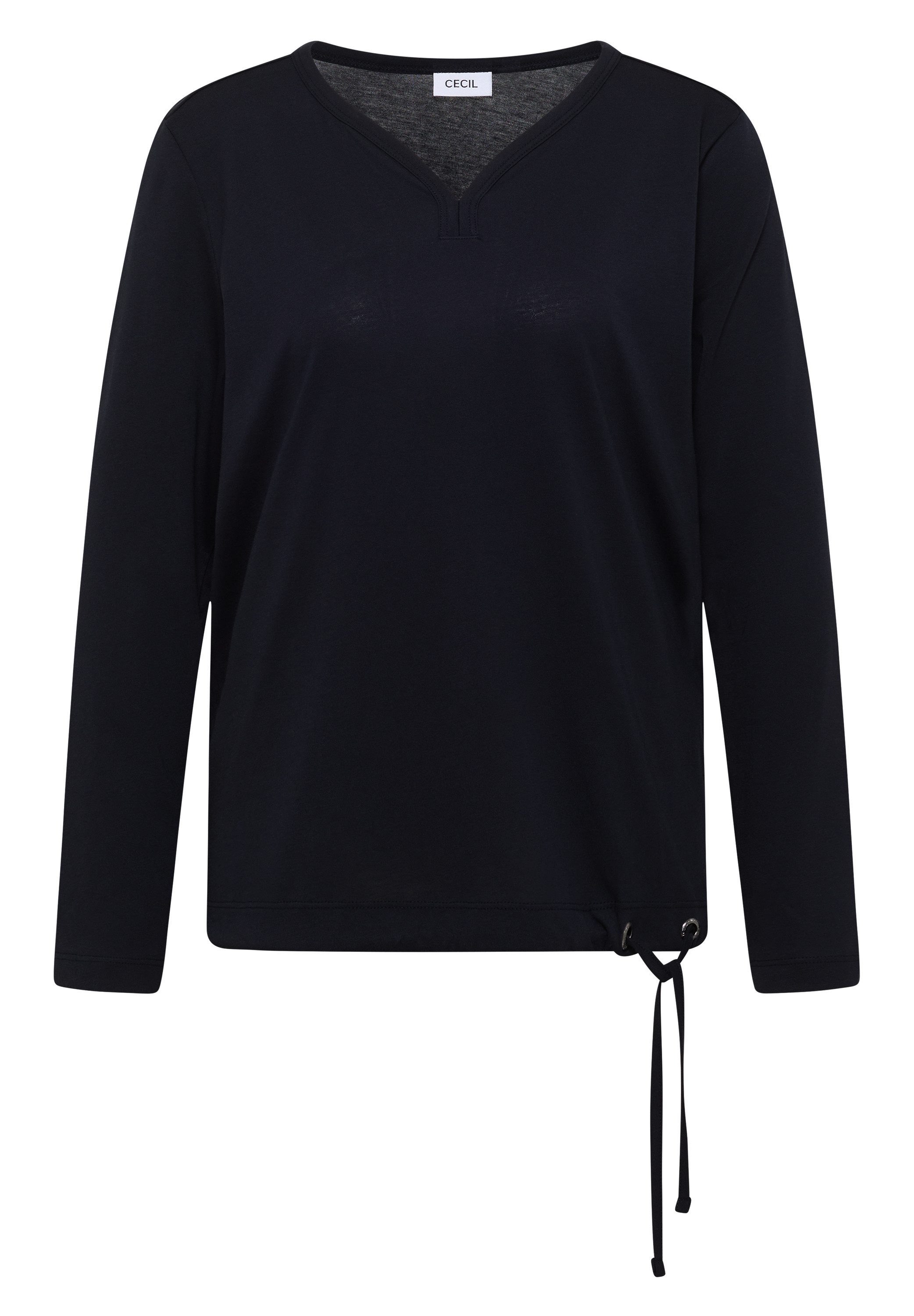 CECIL Langarmshirt mit Tunnelzug am Saum – Bild 4 von 5