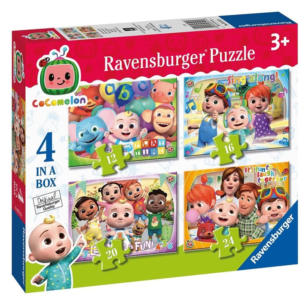 Ravensburger Puzzle 4 in 1 Puzzle Box Cocomelon Ravensburger Kinder Puzzle, 24 Puzzleteile