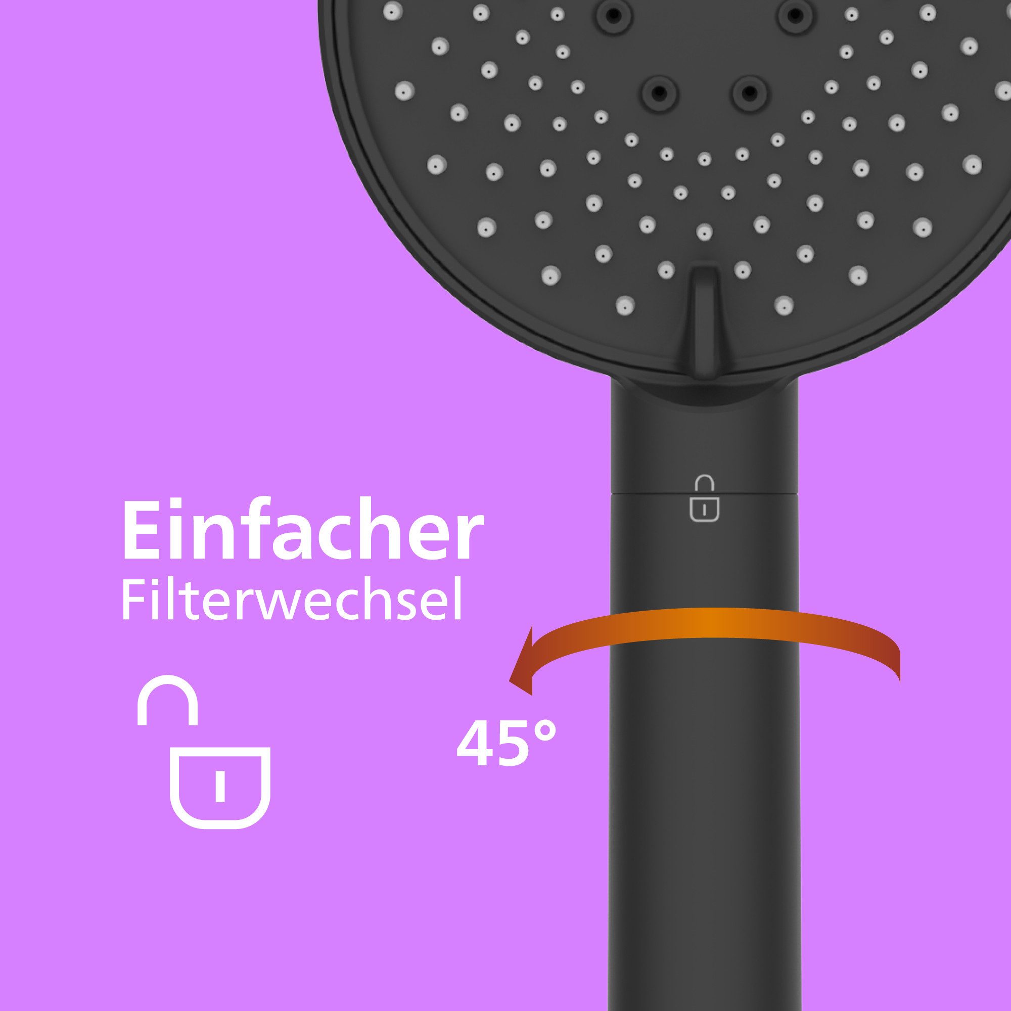 Philips Duschbrause, (Set, 2-tlg), Duschbrause inklusive Filter