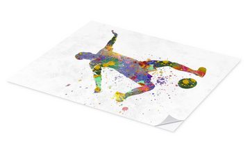Posterlounge Wandfolie nobelart, Fußballspieler VI, Fitnessraum Illustration