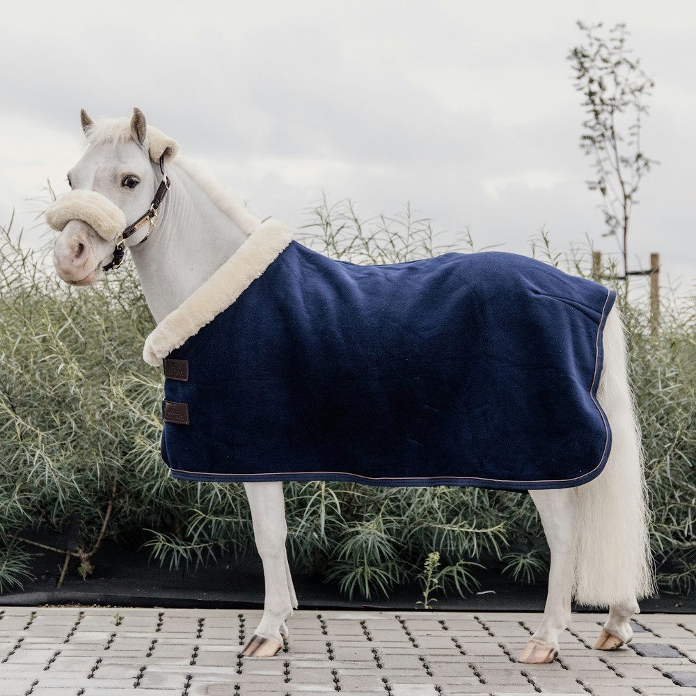 Kentucky Horsewear Pferde-Abschwitzdecke Kentucky Horsewear Fleece Show Heavy Tiny - marineblau
