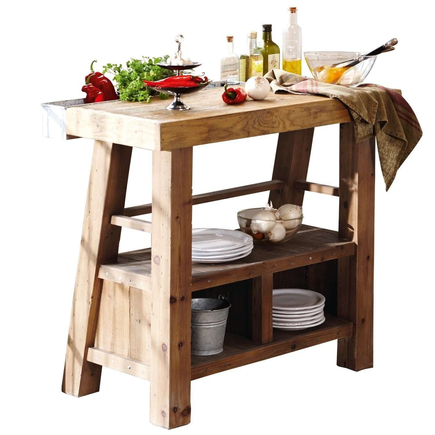 Mirabeau Küchenzeile Küchenblock Sackville braun