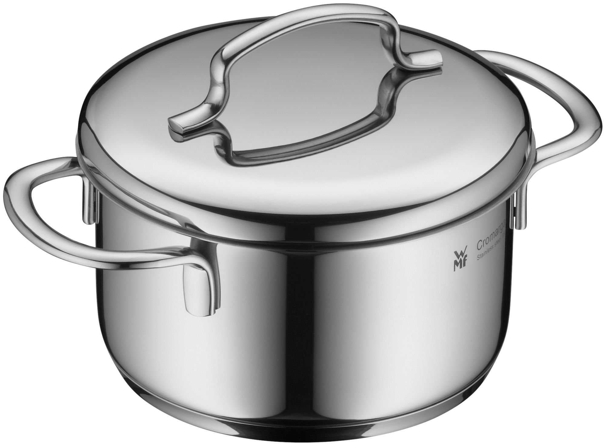 WMF Bratentopf Mini Bratentopf mit Deckel, 12 cm, Cromargan® Edelstahl rostfrei 18/10 (1x Bratentopf mit Deckel 12 cm (Volumen 0,7l, Höhe 10,5 cm) - optimal für Herdplatten mit Ø 14,5 cm, 1-tlg., 1x Bratentopf mit Deckel 12 cm - optimal für Herdplatten mi