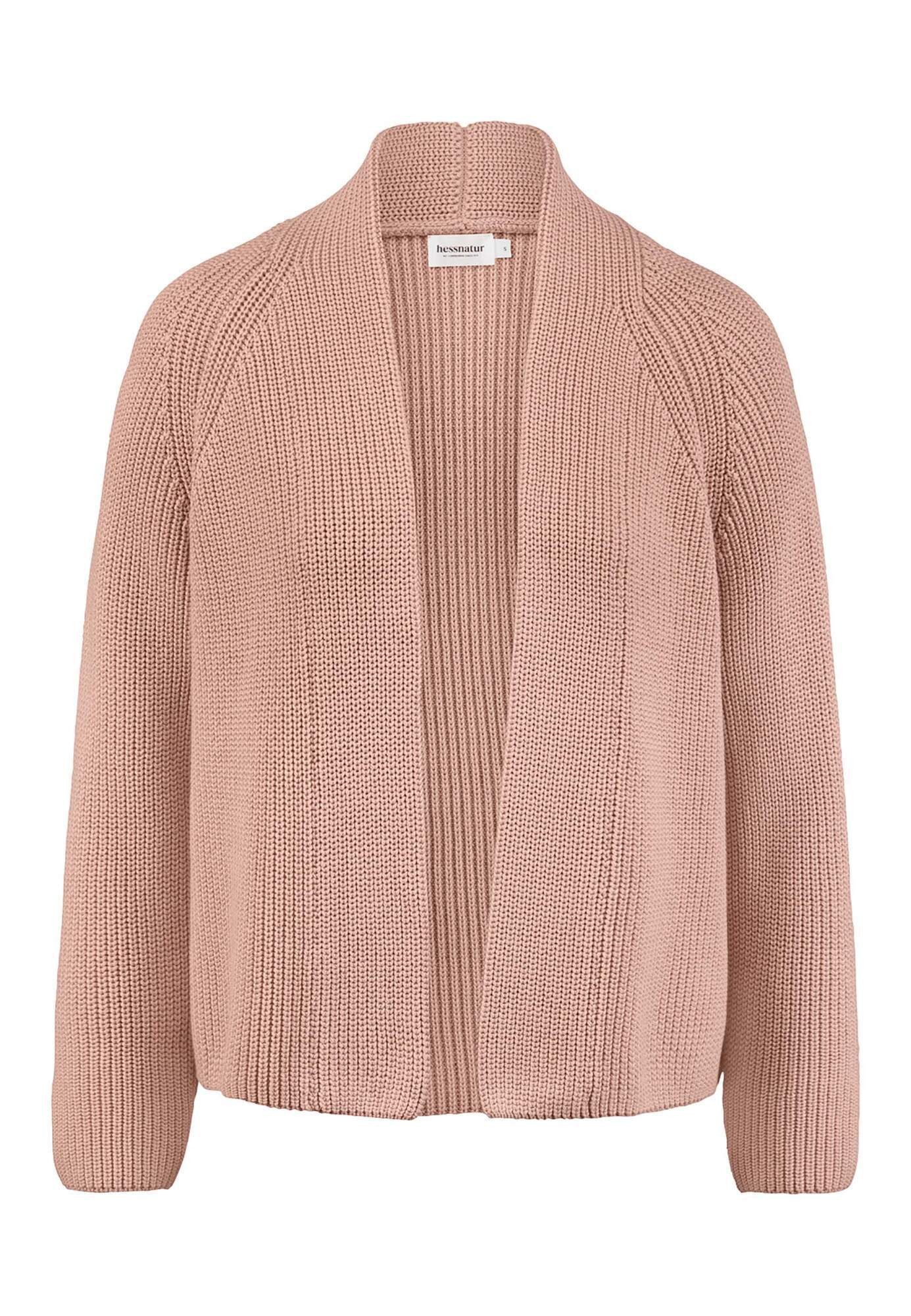 Hessnatur Strickjacke Relaxed aus reiner Bio-Baumwolle (1-tlg) günstig online kaufen