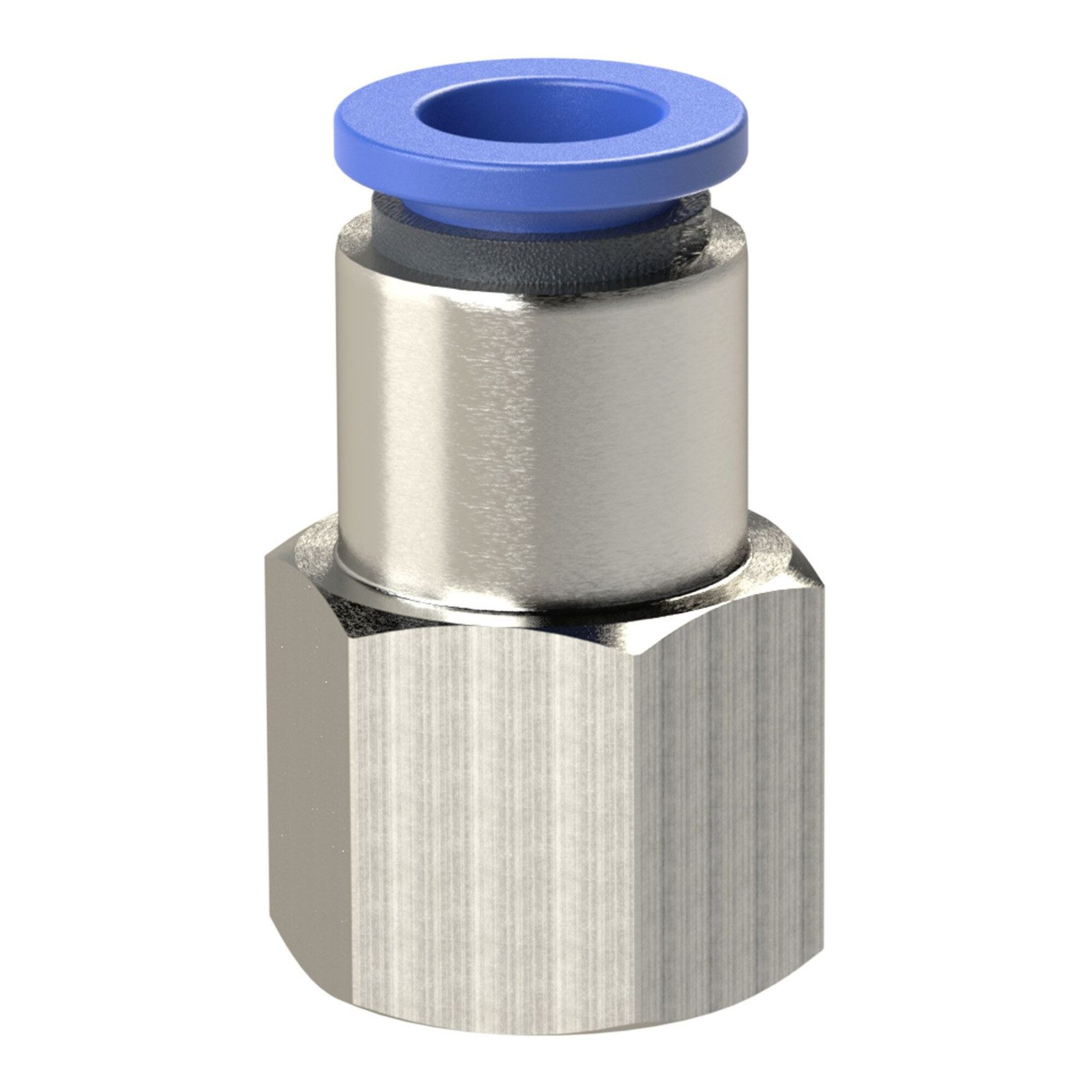 RIEGLER Schlauchverschraubung Riegler Gerade Steckverschraubung »Blaue Serie«, G 1/4 innen, Ã˜ 4 mm
