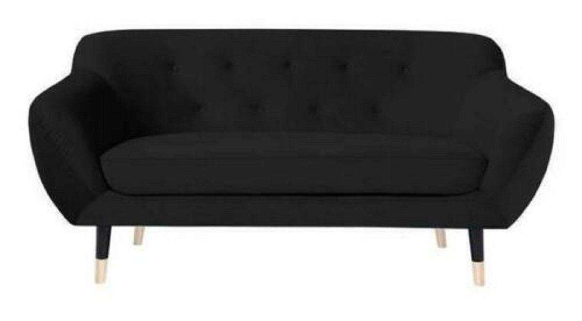 JVmoebel Sofa Schwarzes Chesterfield Luxus Sofa Modernes Design 3-Sitzer Neu, Made in Europe