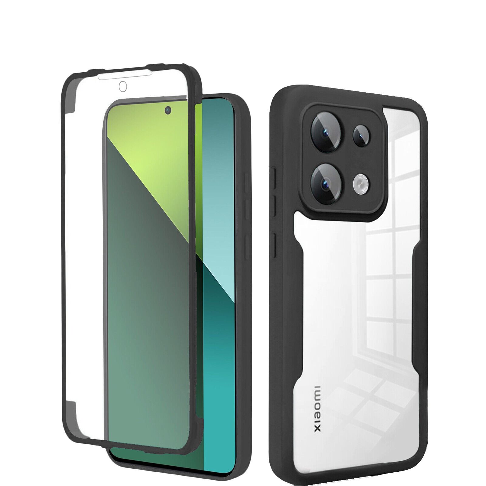 betterfon Handyhülle für Xiaomi Redmi Note 13 Pro 5G TPU Schutzcase, 2-teiliges 360 Grad Rundumcase mit Schutzfunktion und passgenauem Sitz